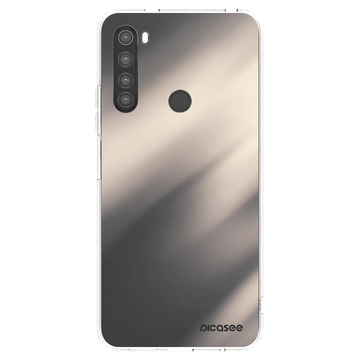 Picasee silikonski prozorni ovitek za Xiaomi Redmi Note 8 - Smoky Beige
