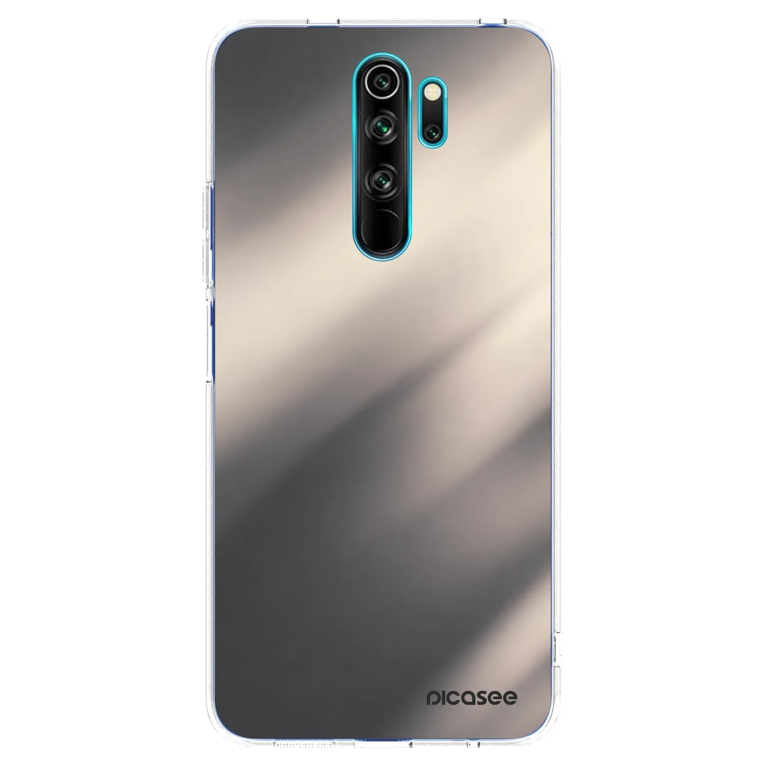 Picasee silikonski prozorni ovitek za Xiaomi Redmi Note 8 Pro - Smoky Beige