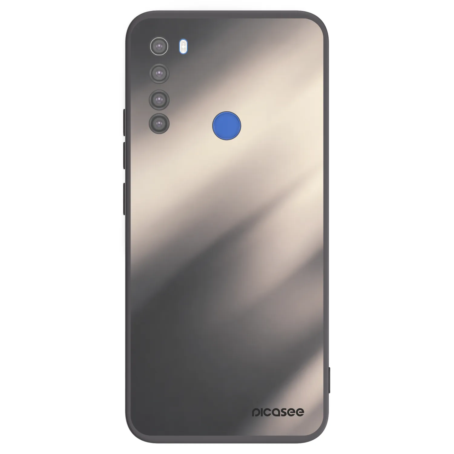 Picasee silikonski črni ovitek za Xiaomi Redmi Note 8T - Smoky Beige