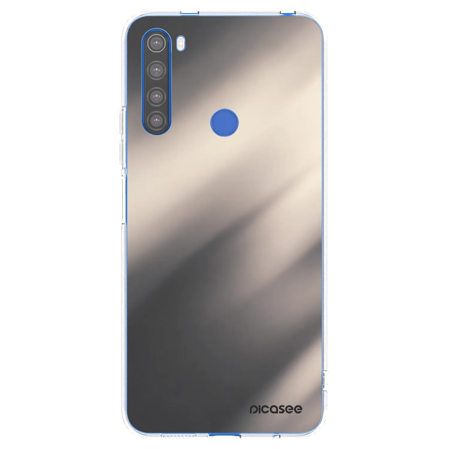 Picasee silikonski prozorni ovitek za Xiaomi Redmi Note 8T - Smoky Beige