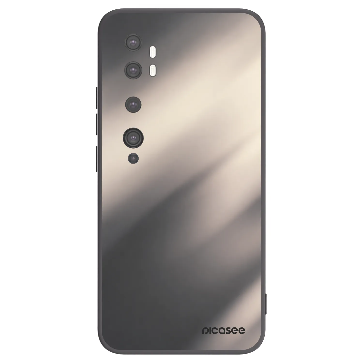 Picasee silikonski črni ovitek za Xiaomi Mi Note 10 (Pro) - Smoky Beige