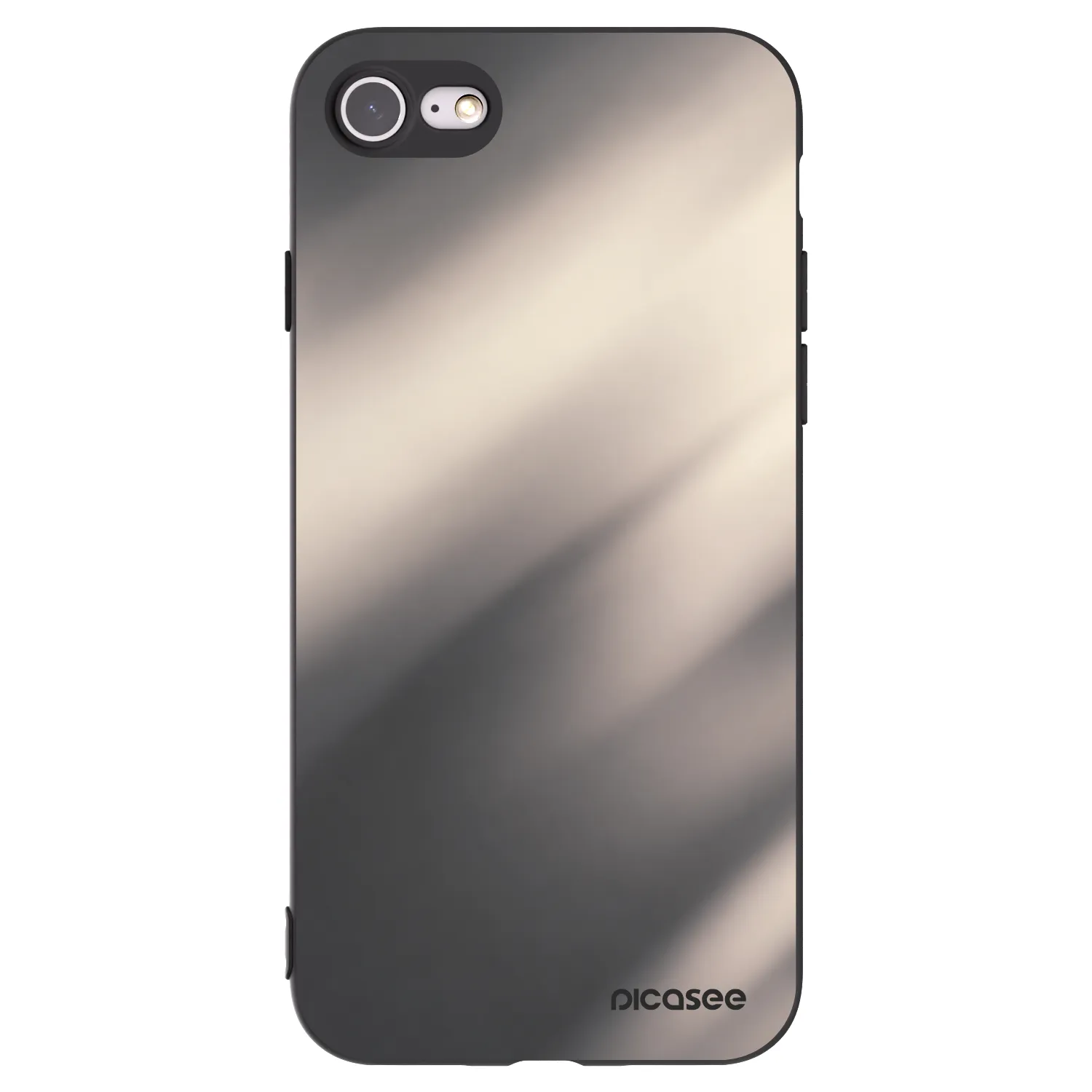 Picasee silikonski črni ovitek za Apple iPhone SE 2020 - Smoky Beige