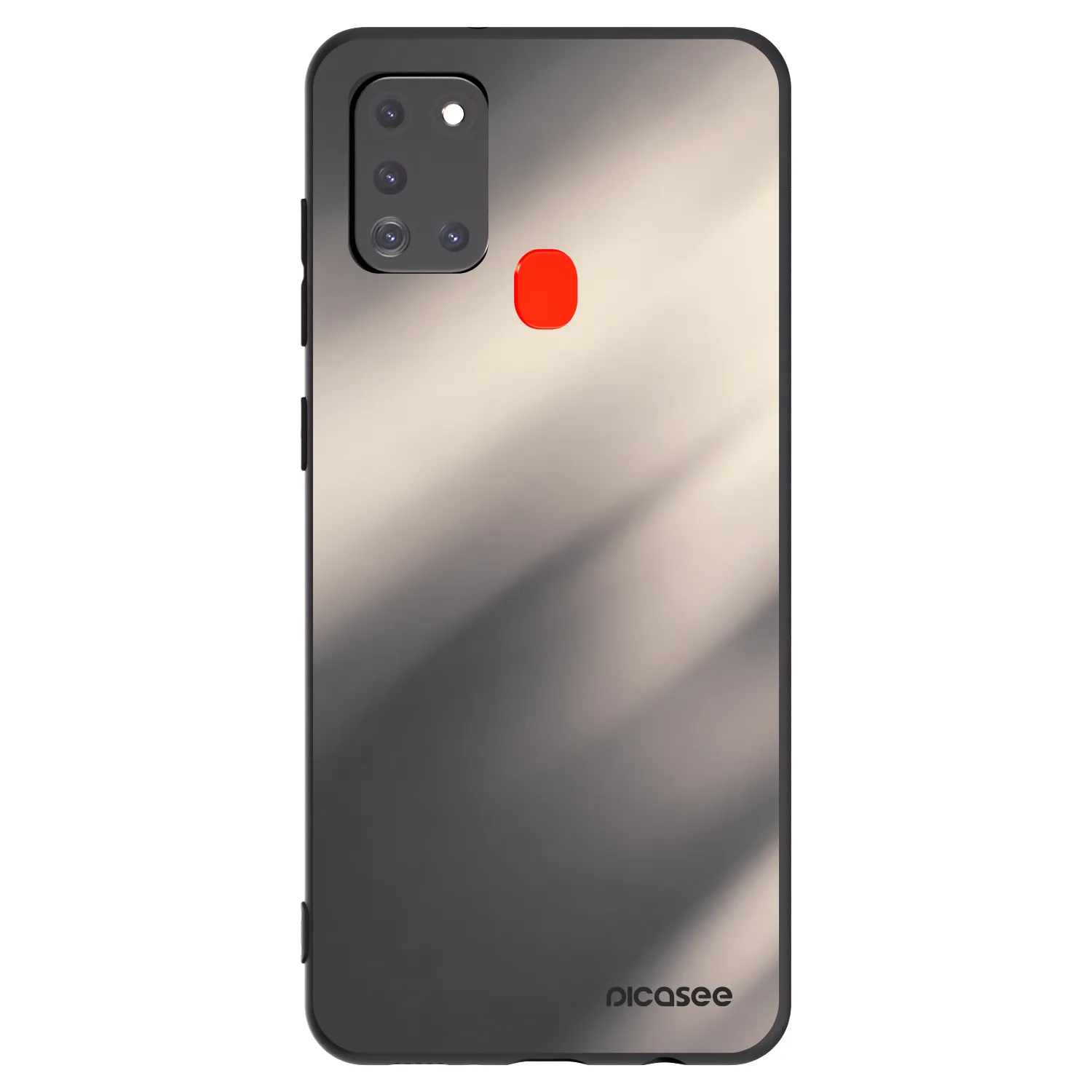 Picasee silikonski črni ovitek za Samsung Galaxy A21s - Smoky Beige