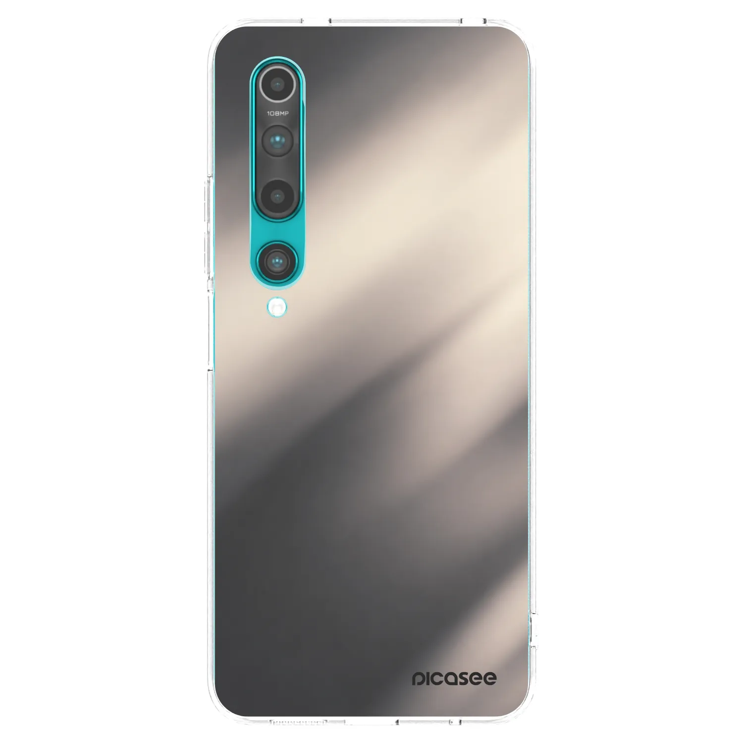 Picasee silikonski prozorni ovitek za Xiaomi Mi 10 - Smoky Beige