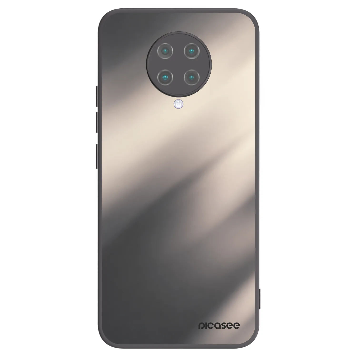 Picasee silikonski črni ovitek za Xiaomi Poco F2 Pro - Smoky Beige