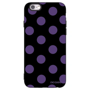 Picasee silikonski črni ovitek za Apple iPhone 6/6S - Big flickers