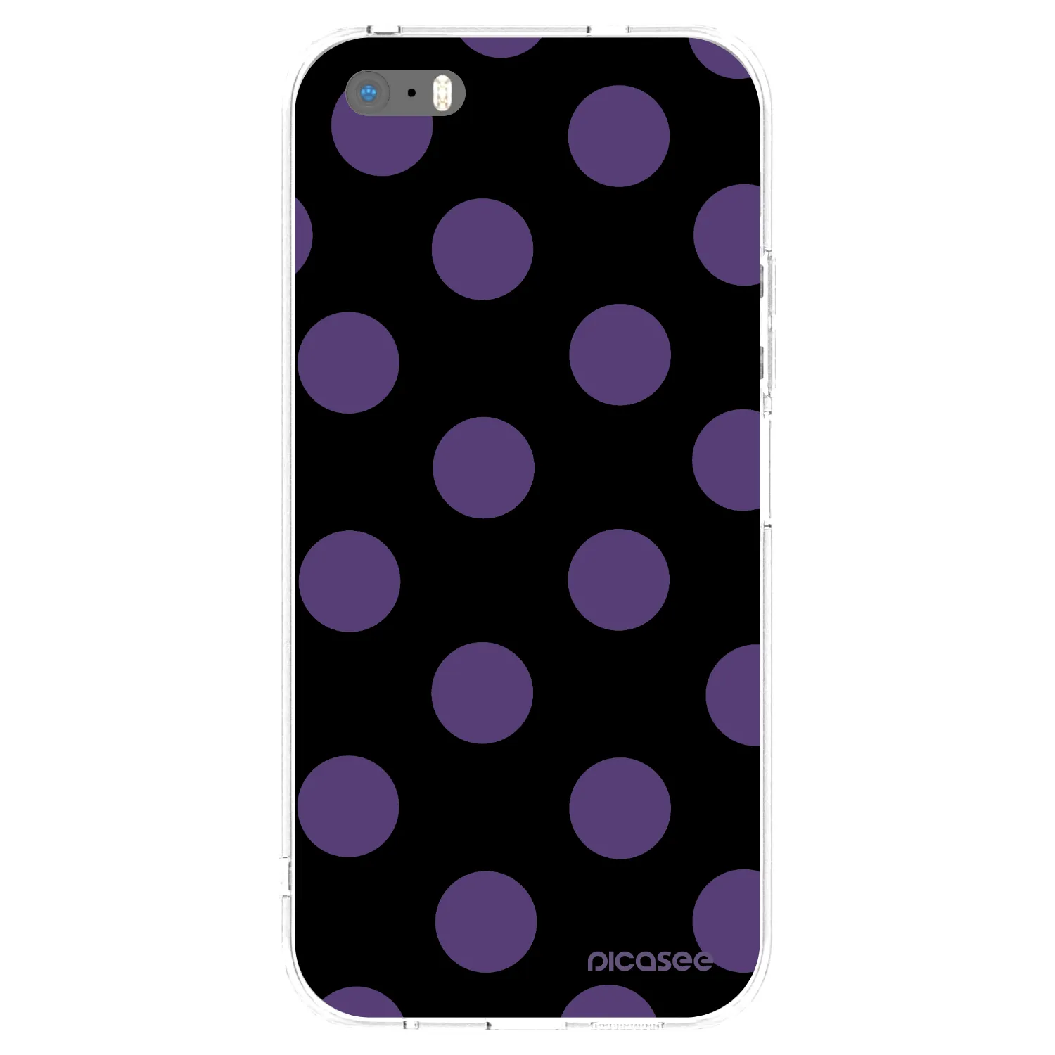 Picasee silikonski prozorni ovitek za Apple iPhone 5/5S/SE - Big flickers