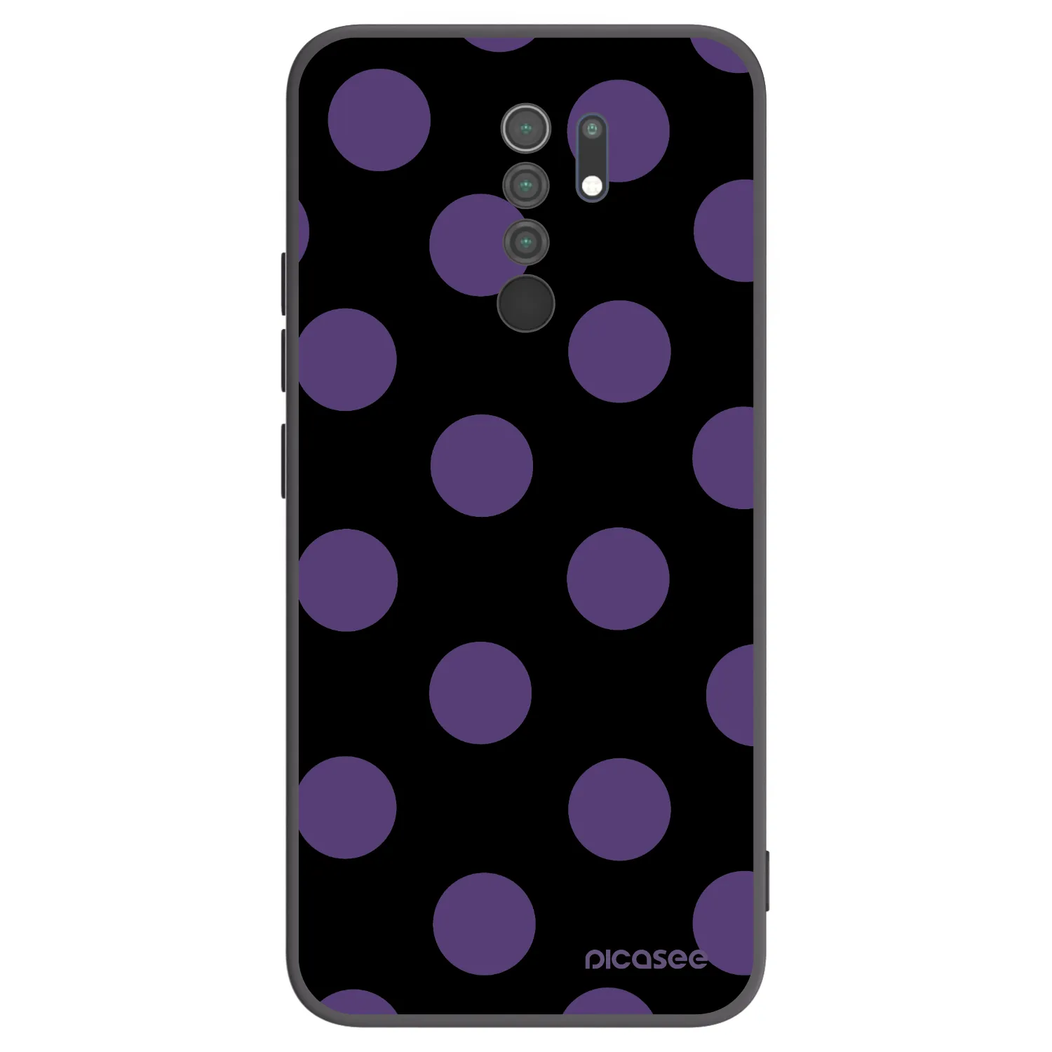 Picasee silikonski črni ovitek za Xiaomi Redmi 9 - Big flickers