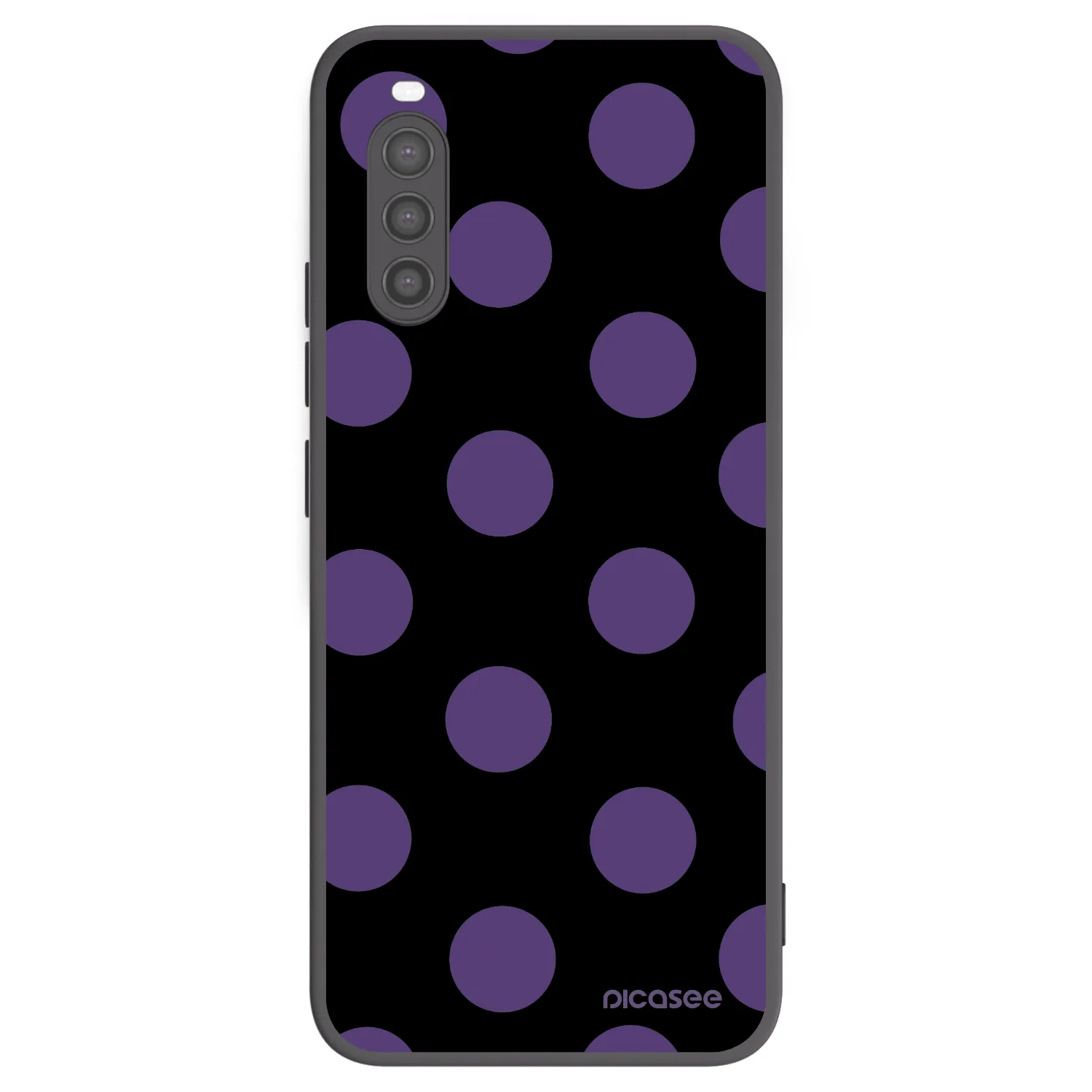 Picasee silikonski črni ovitek za Sony Xperia 10 II - Big flickers