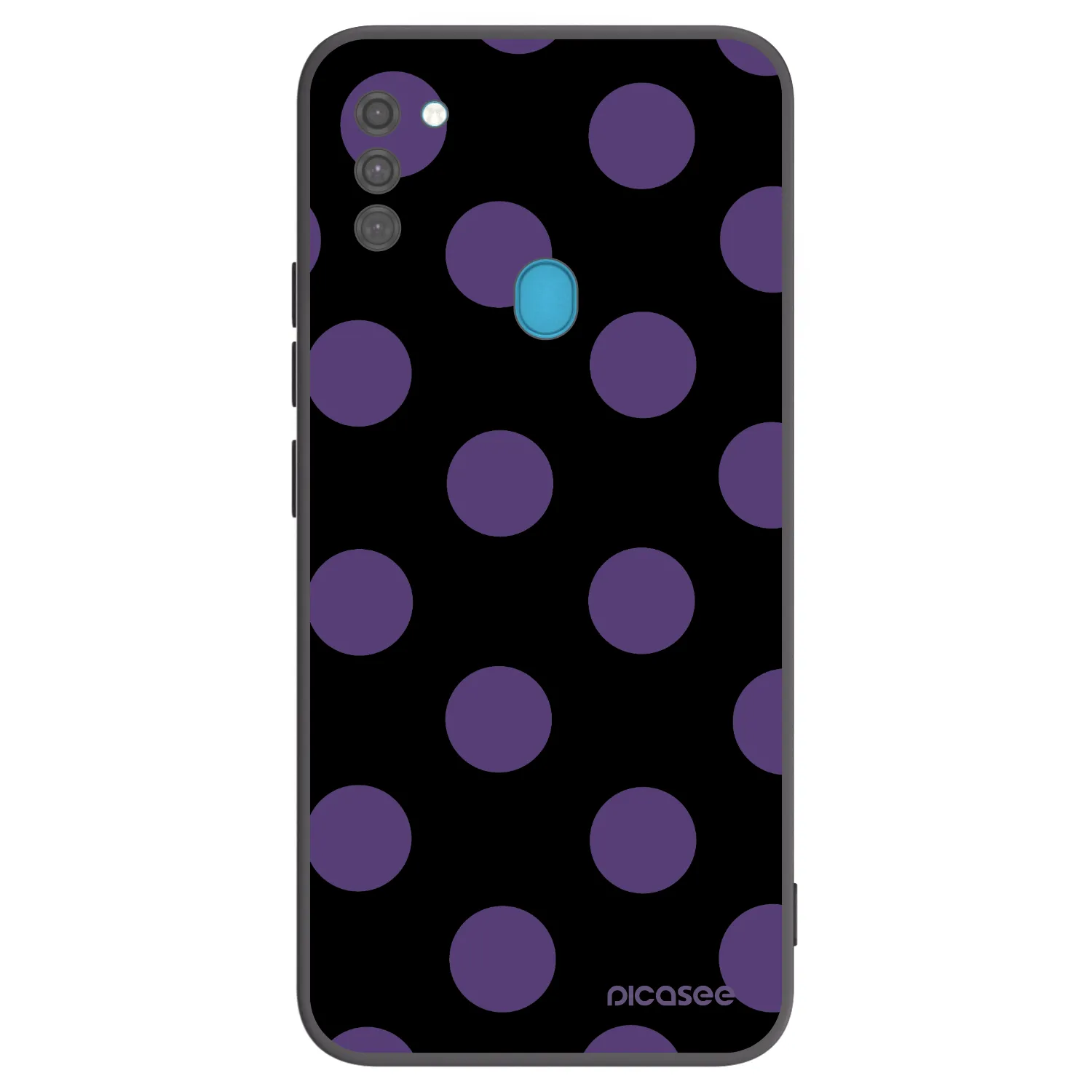 Picasee silikonski črni ovitek za Samsung Galaxy M11 - Big flickers