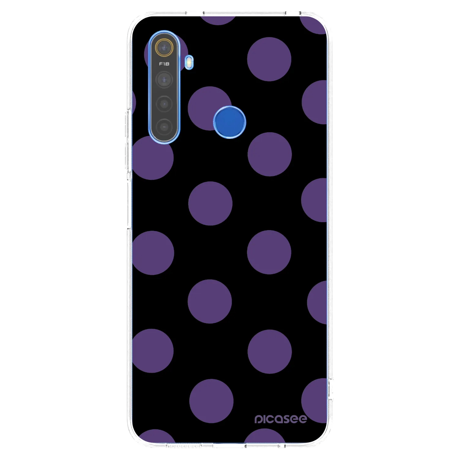Picasee silikonski prozorni ovitek za Realme 5 - Big flickers