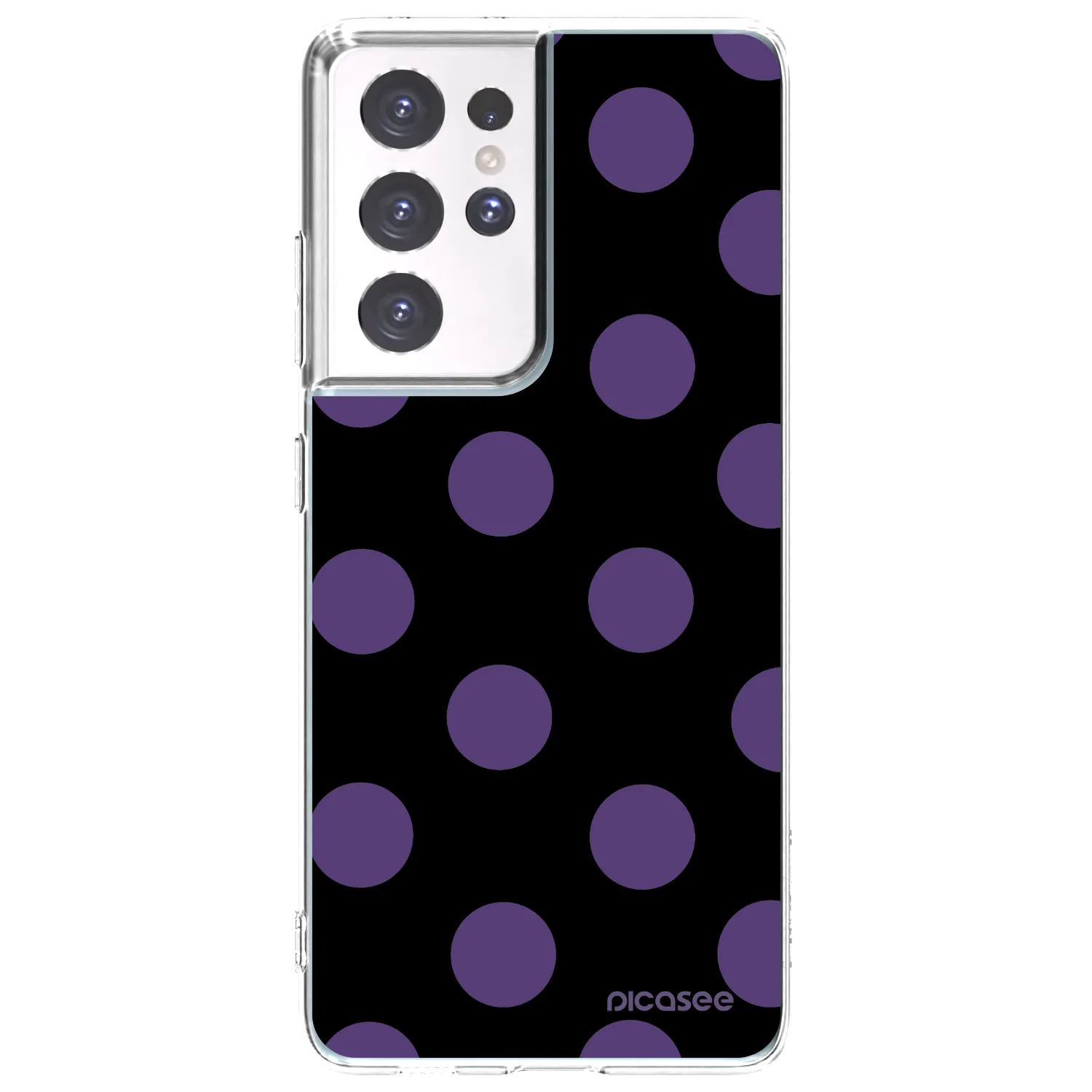 Picasee silikonski prozorni ovitek za Samsung Galaxy S21 Ultra 5G G998B - Big flickers
