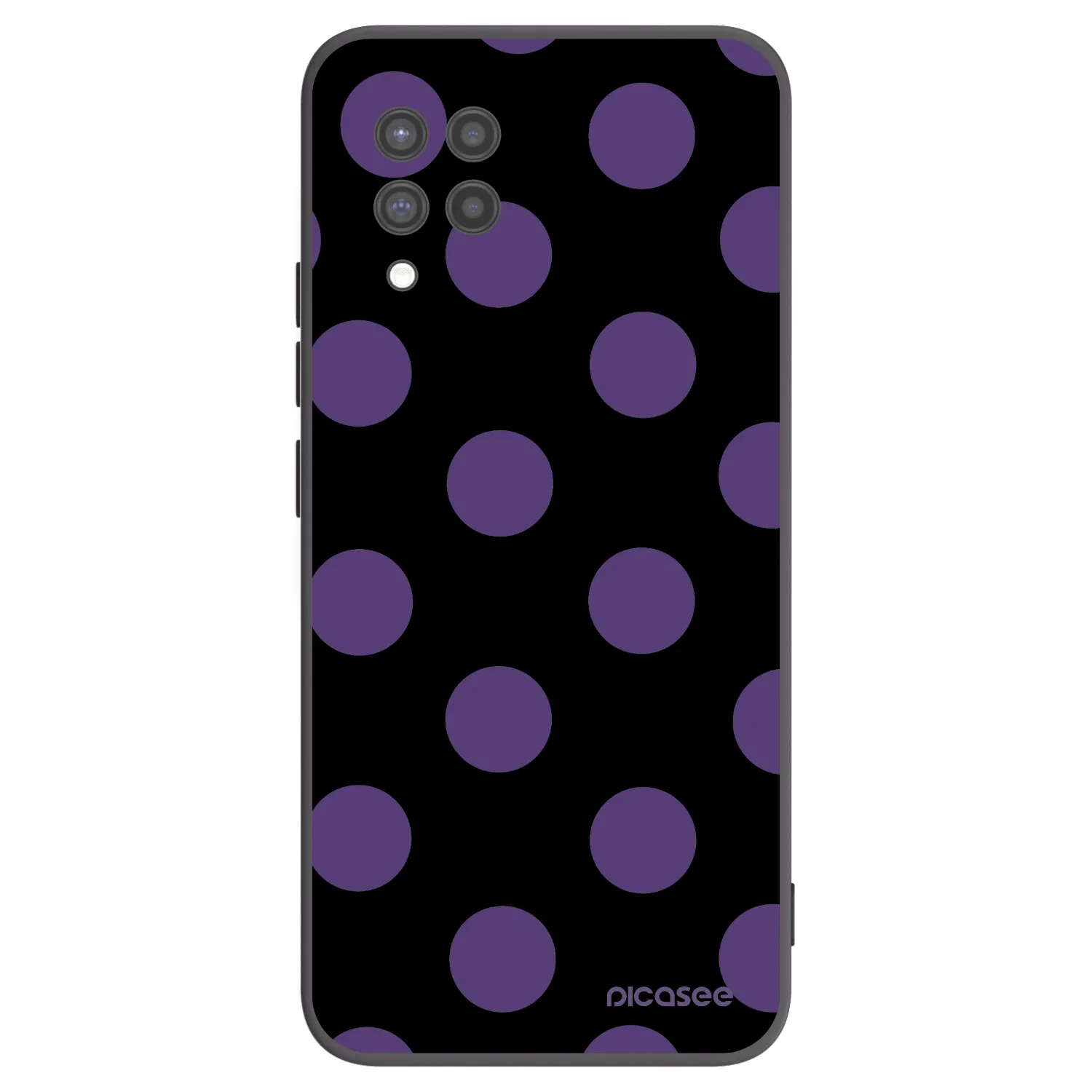Picasee silikonski črni ovitek za Samsung Galaxy A42 A426B - Big flickers