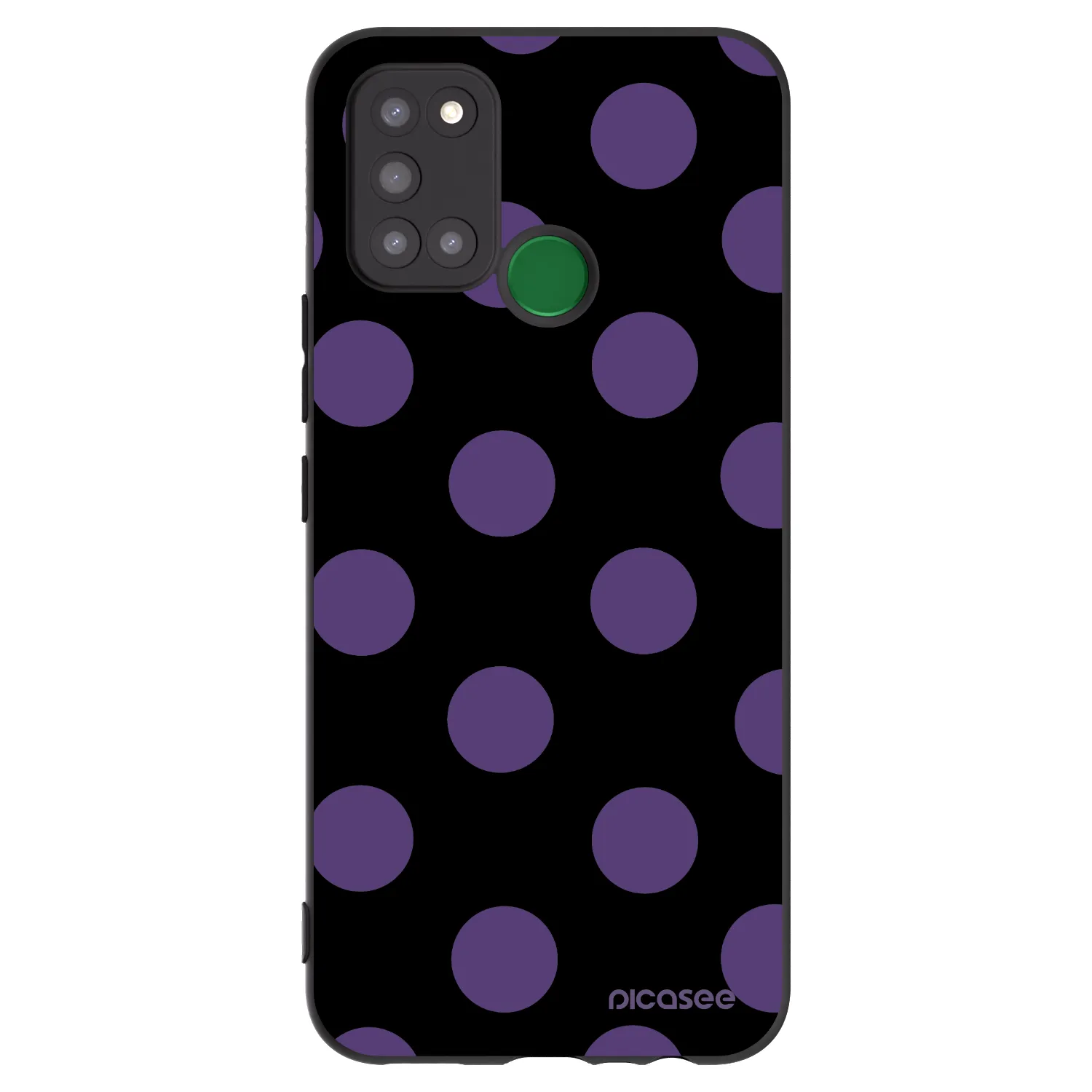 Picasee silikonski črni ovitek za Realme 7i - Big flickers