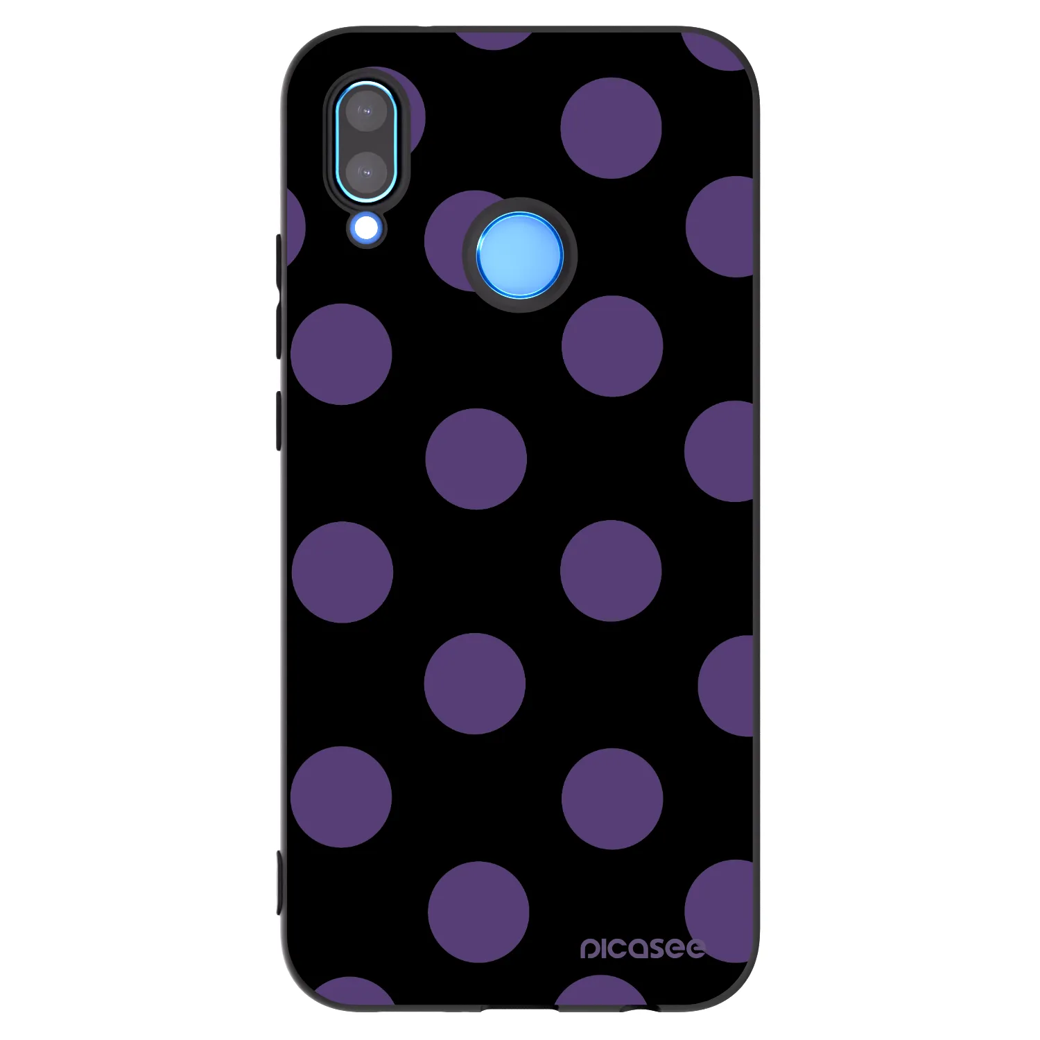 Picasee silikonski črni ovitek za Huawei P20 Lite - Big flickers