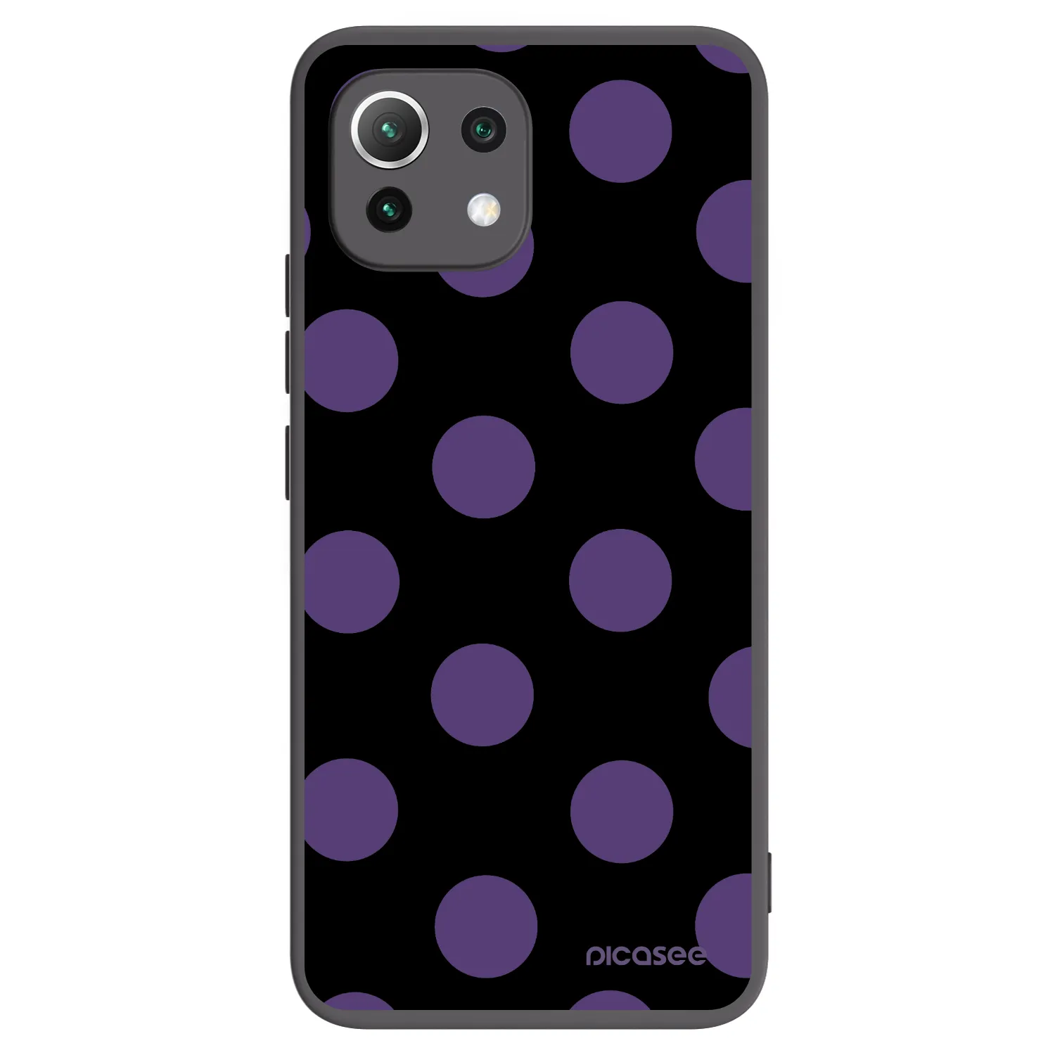 Picasee silikonski črni ovitek za Xiaomi Mi 11 Lite - Big flickers