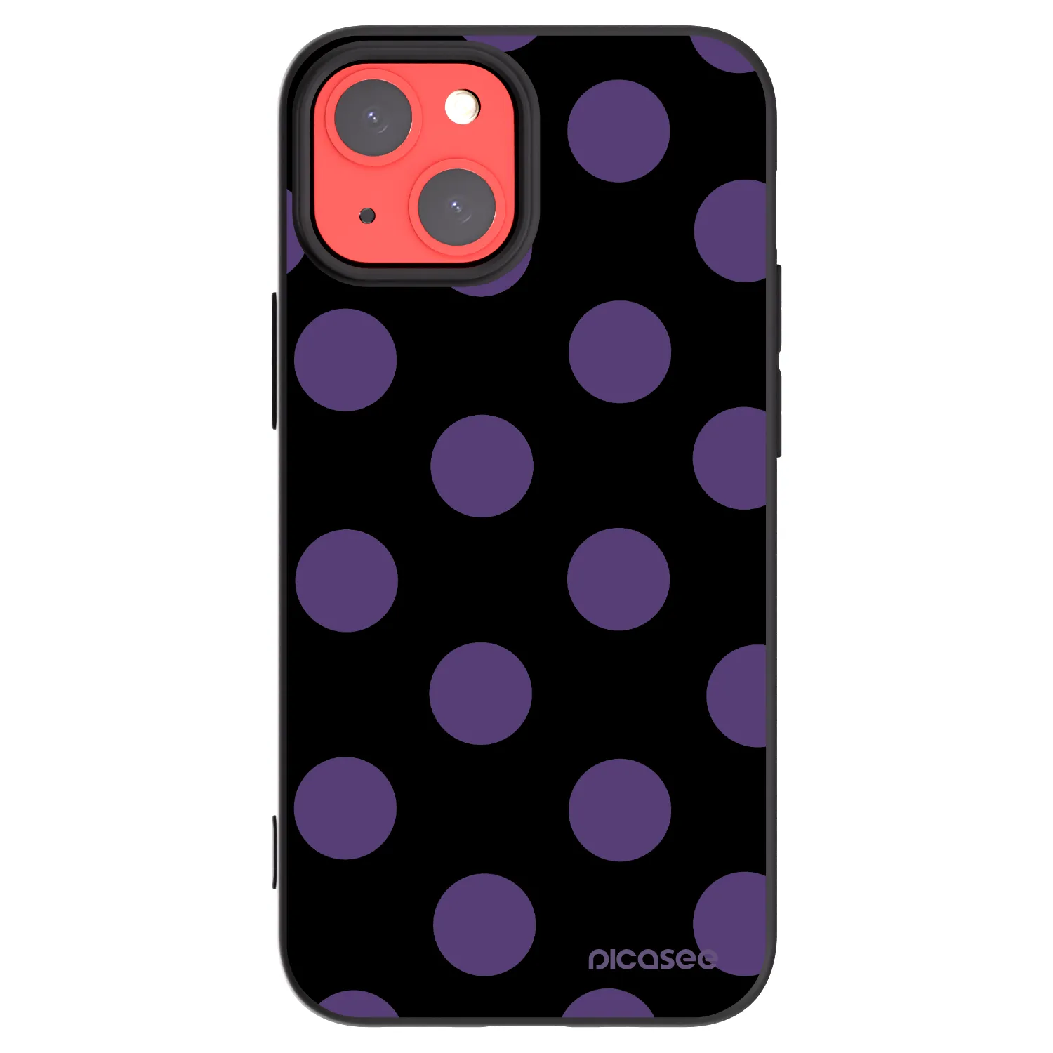Picasee silikonski črni ovitek za Apple iPhone 13 mini - Big flickers