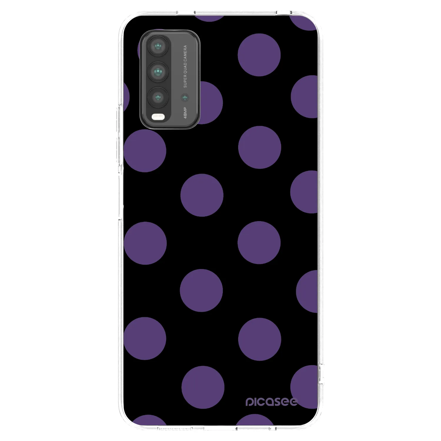 Picasee silikonski črni ovitek za Xiaomi Redmi 9T - Big flickers