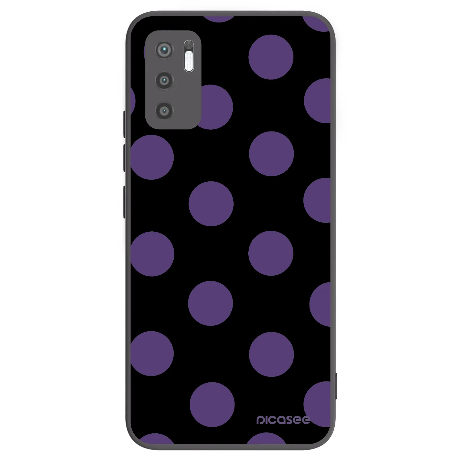Picasee silikonski črni ovitek za Xiaomi Redmi Note 10 5G - Big flickers