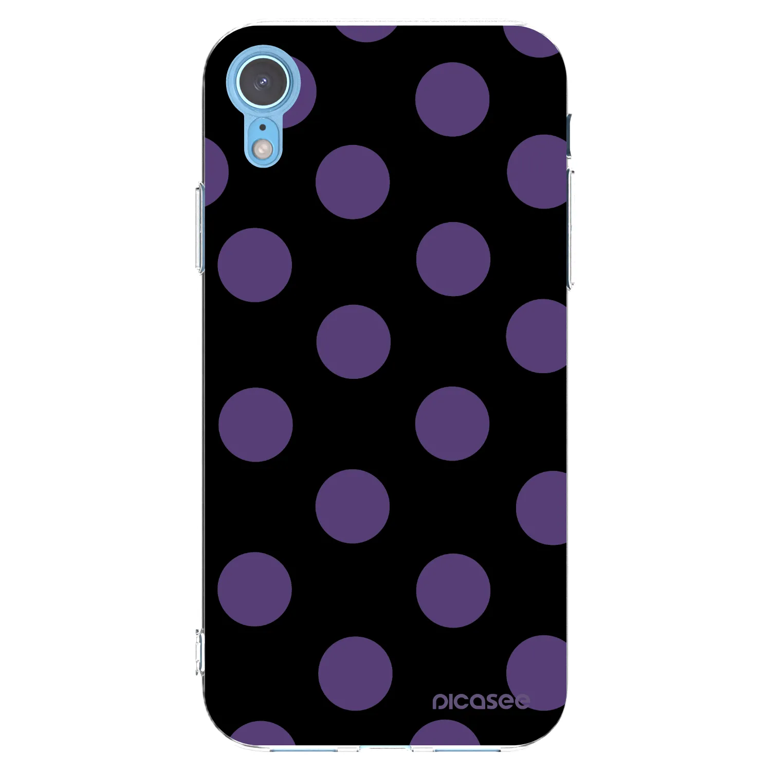 Picasee silikonski prozorni ovitek za Apple iPhone XR - Big flickers