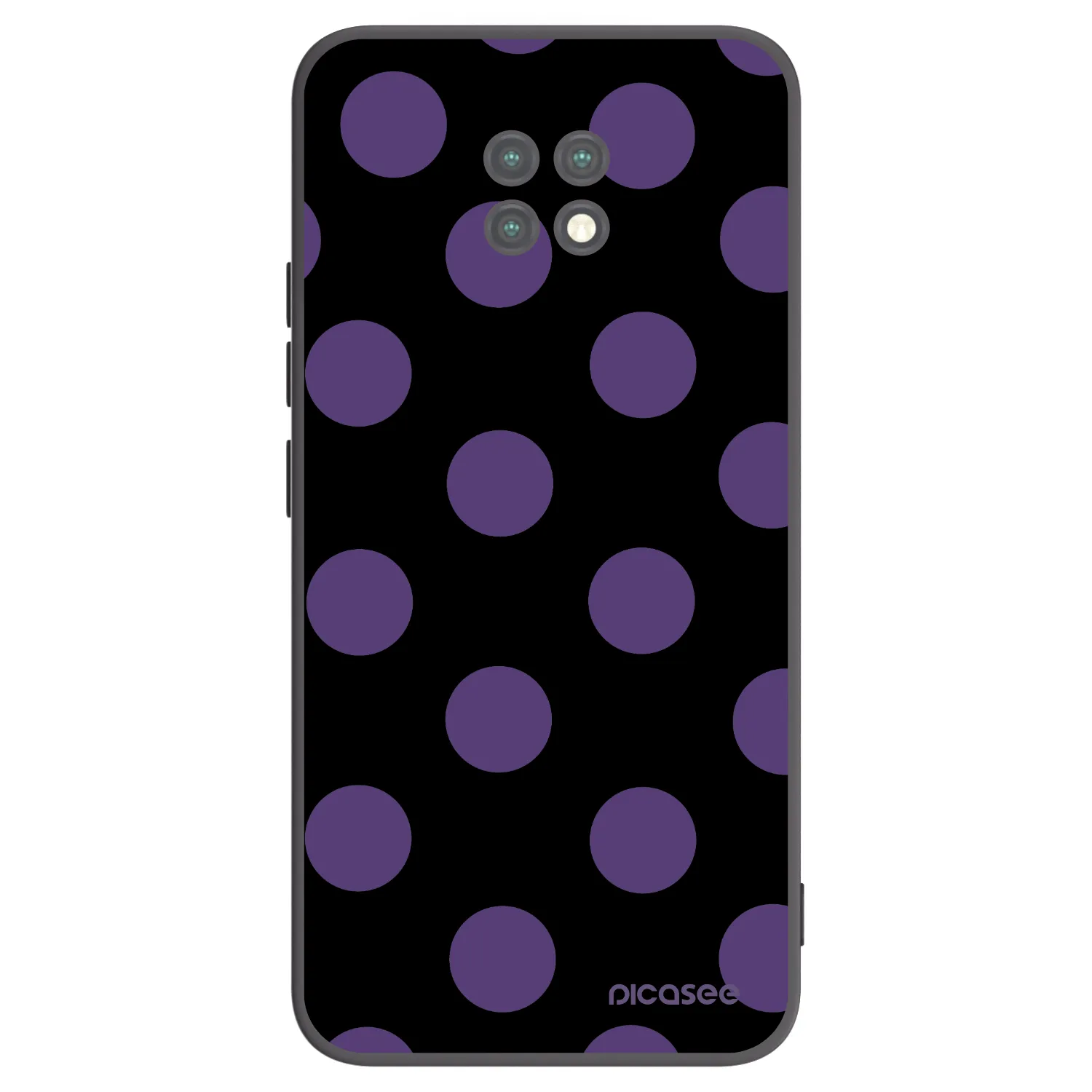 Picasee silikonski črni ovitek za Xiaomi Redmi Note 9T - Big flickers
