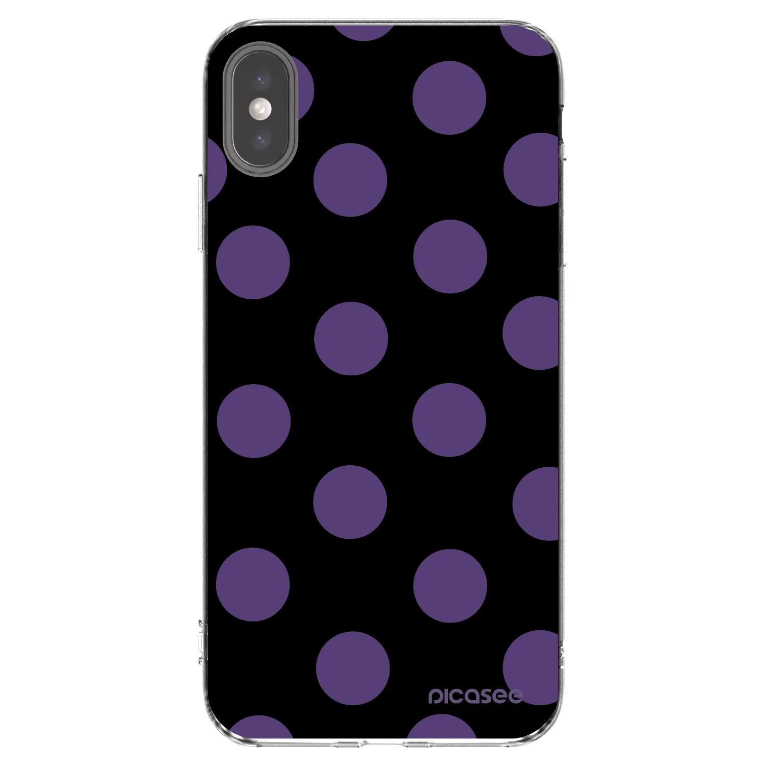 Picasee silikonski prozorni ovitek za Apple iPhone XS Max - Big flickers