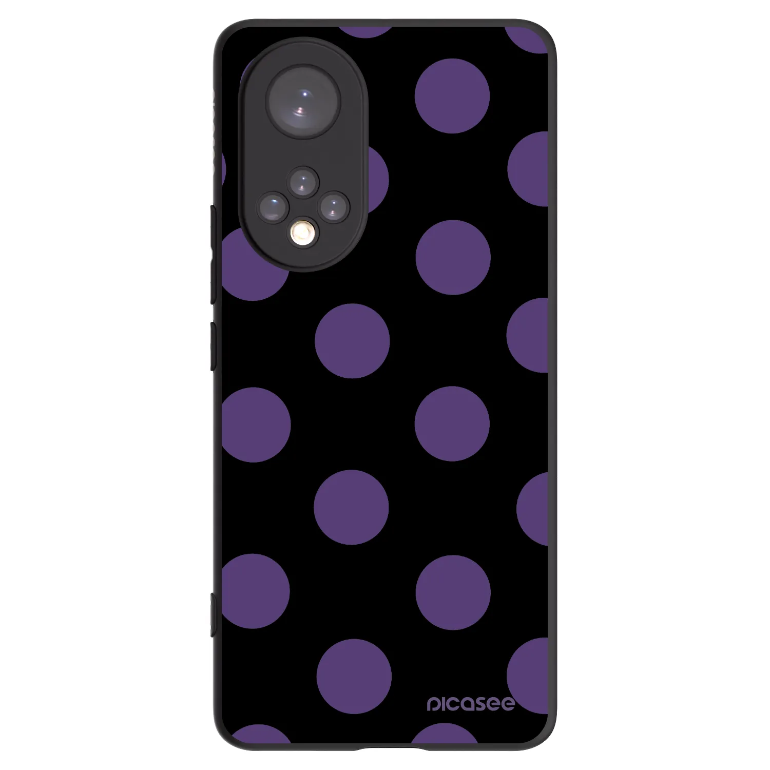 Picasee silikonski črni ovitek za Honor 50 5G - Big flickers