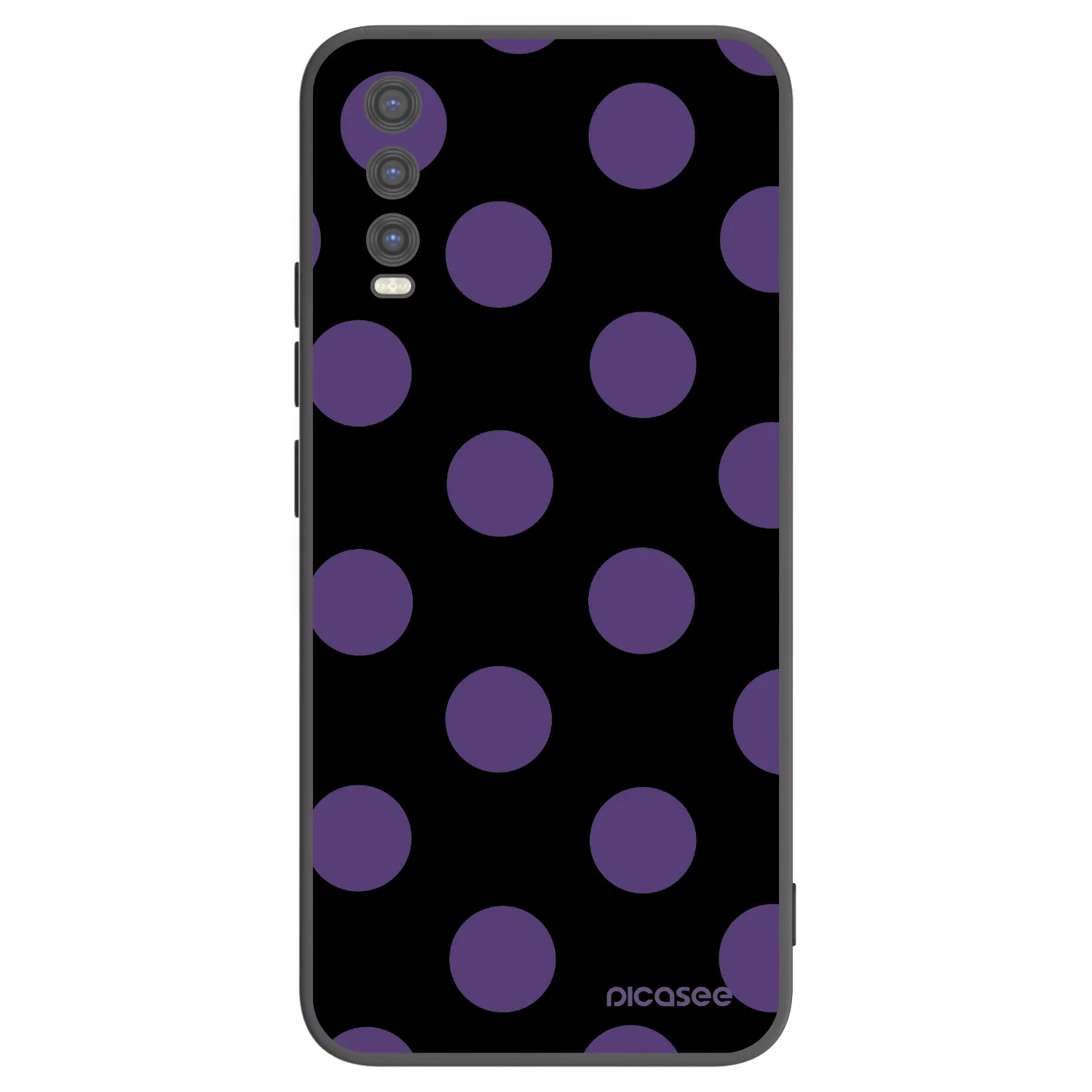 Picasee silikonski črni ovitek za Vivo Y20s - Big flickers