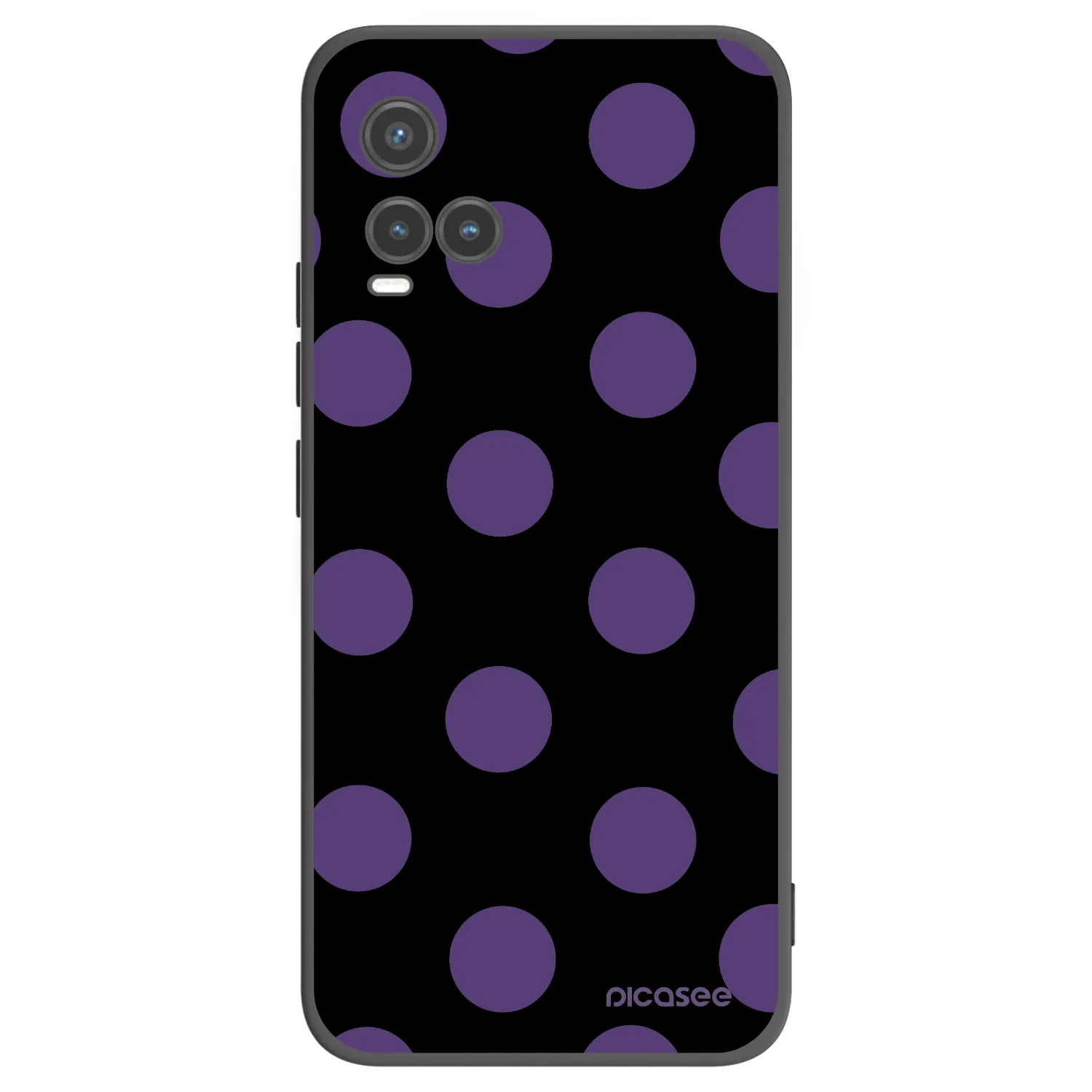 Picasee silikonski črni ovitek za Vivo Y33s - Big flickers