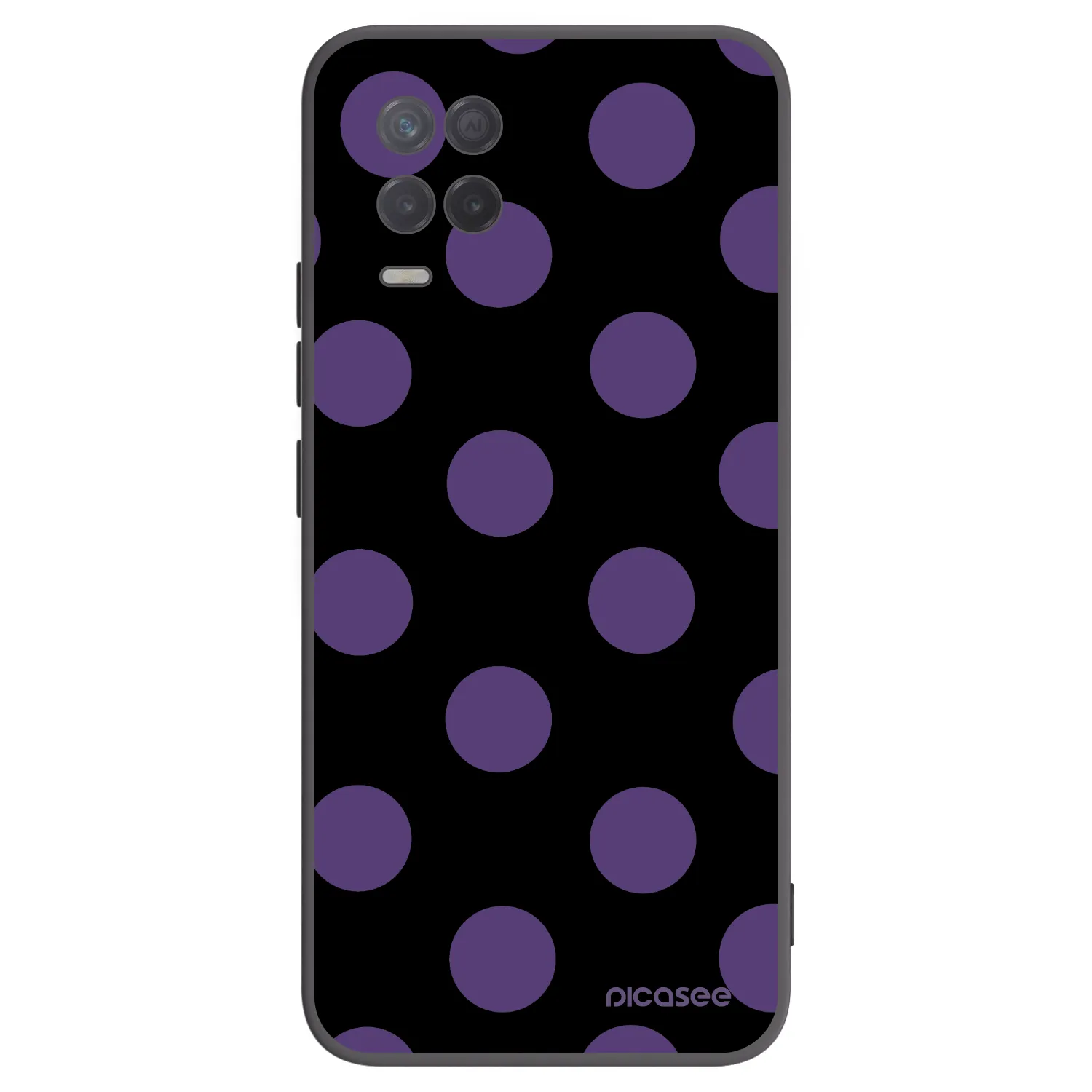 Picasee silikonski črni ovitek za Realme 8 5G - Big flickers