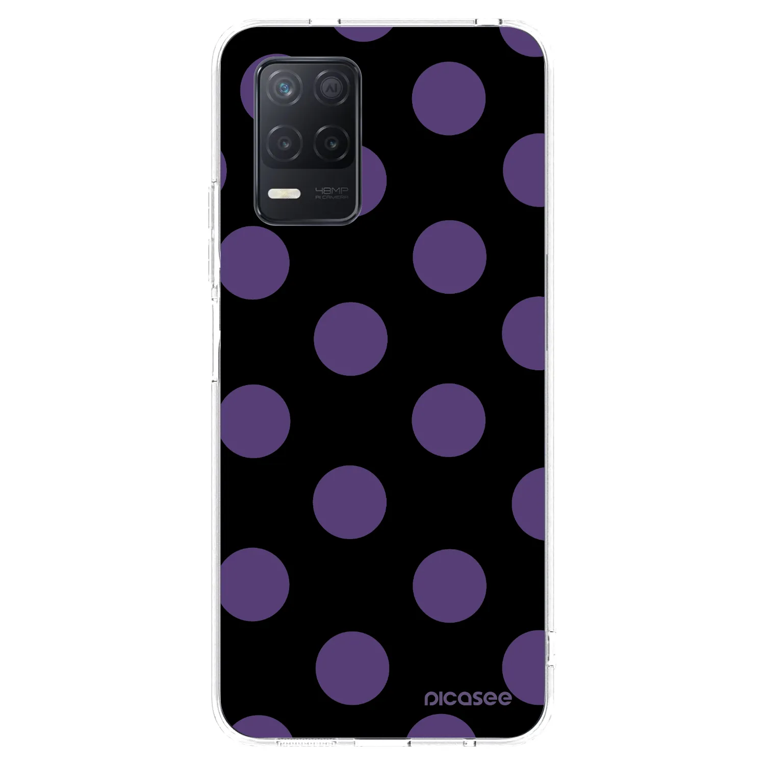 Picasee silikonski prozorni ovitek za Realme 8 5G - Big flickers