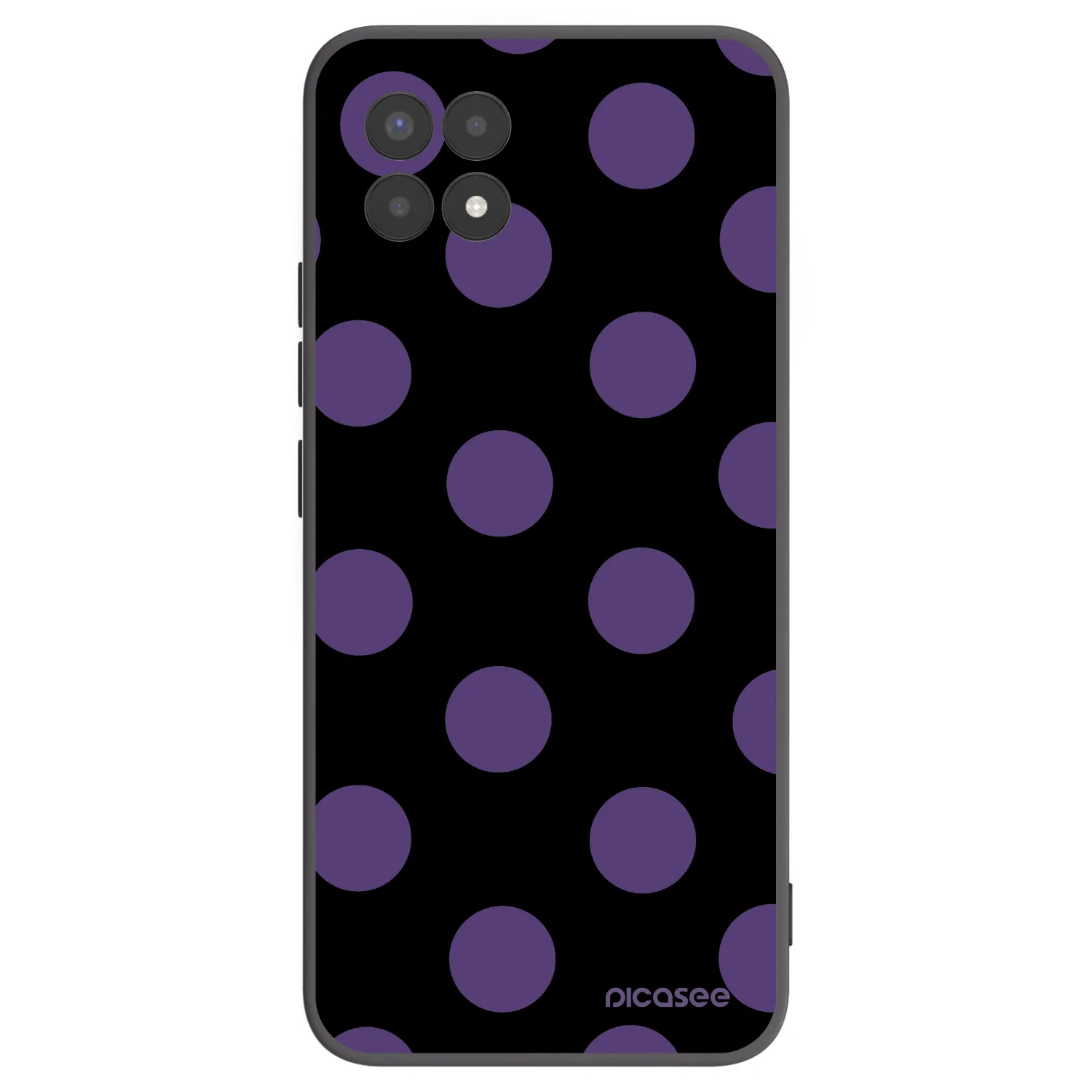 Picasee silikonski črni ovitek za Realme 8i - Big flickers