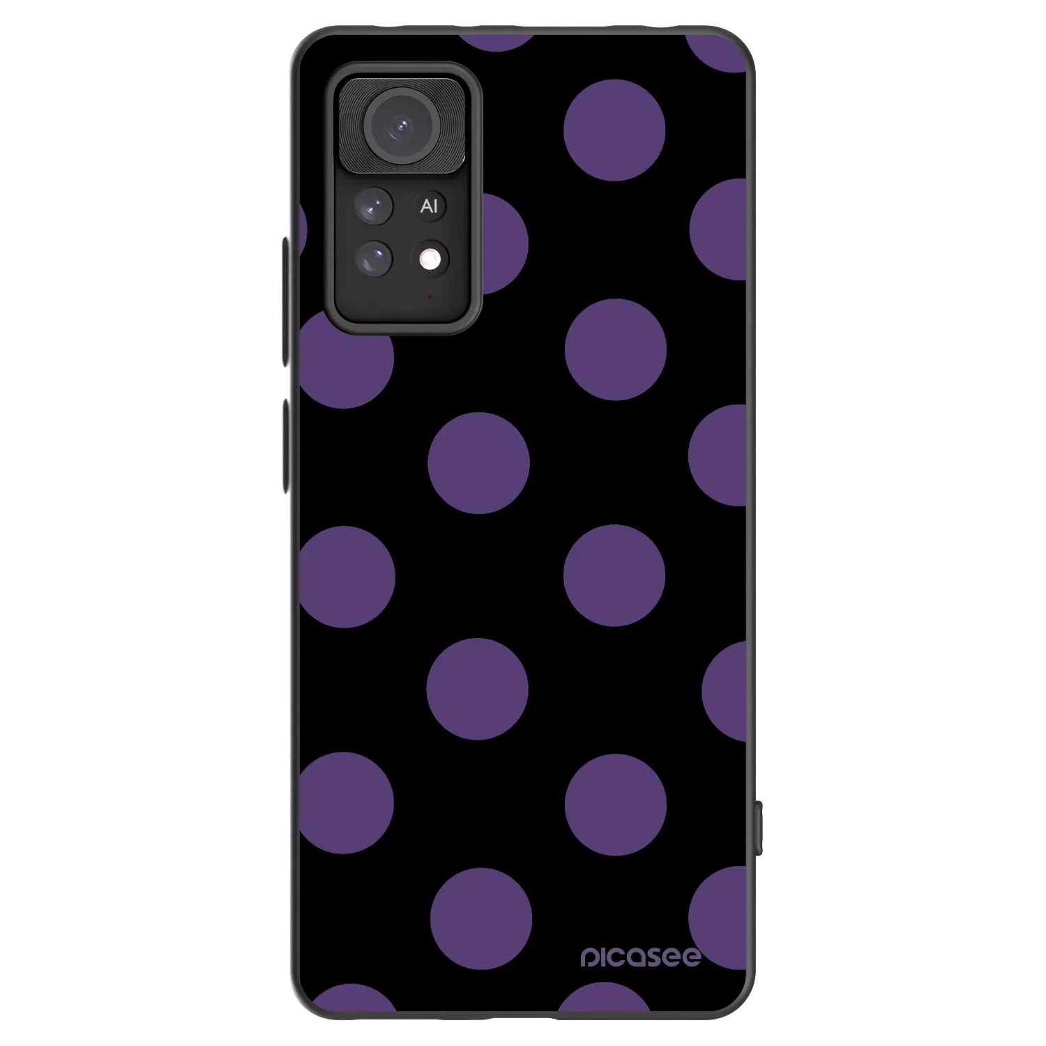 Picasee silikonski črni ovitek za Xiaomi Redmi Note 11 Pro - Big flickers
