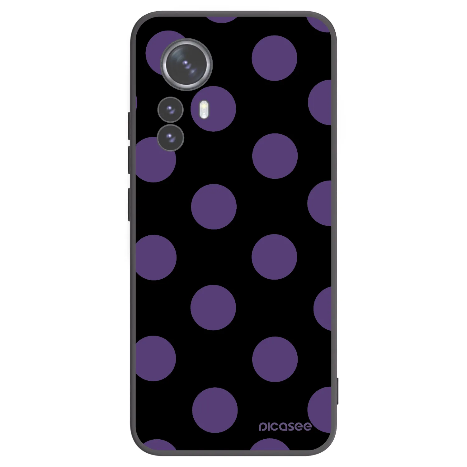 Picasee silikonski črni ovitek za Xiaomi 12 Pro - Big flickers