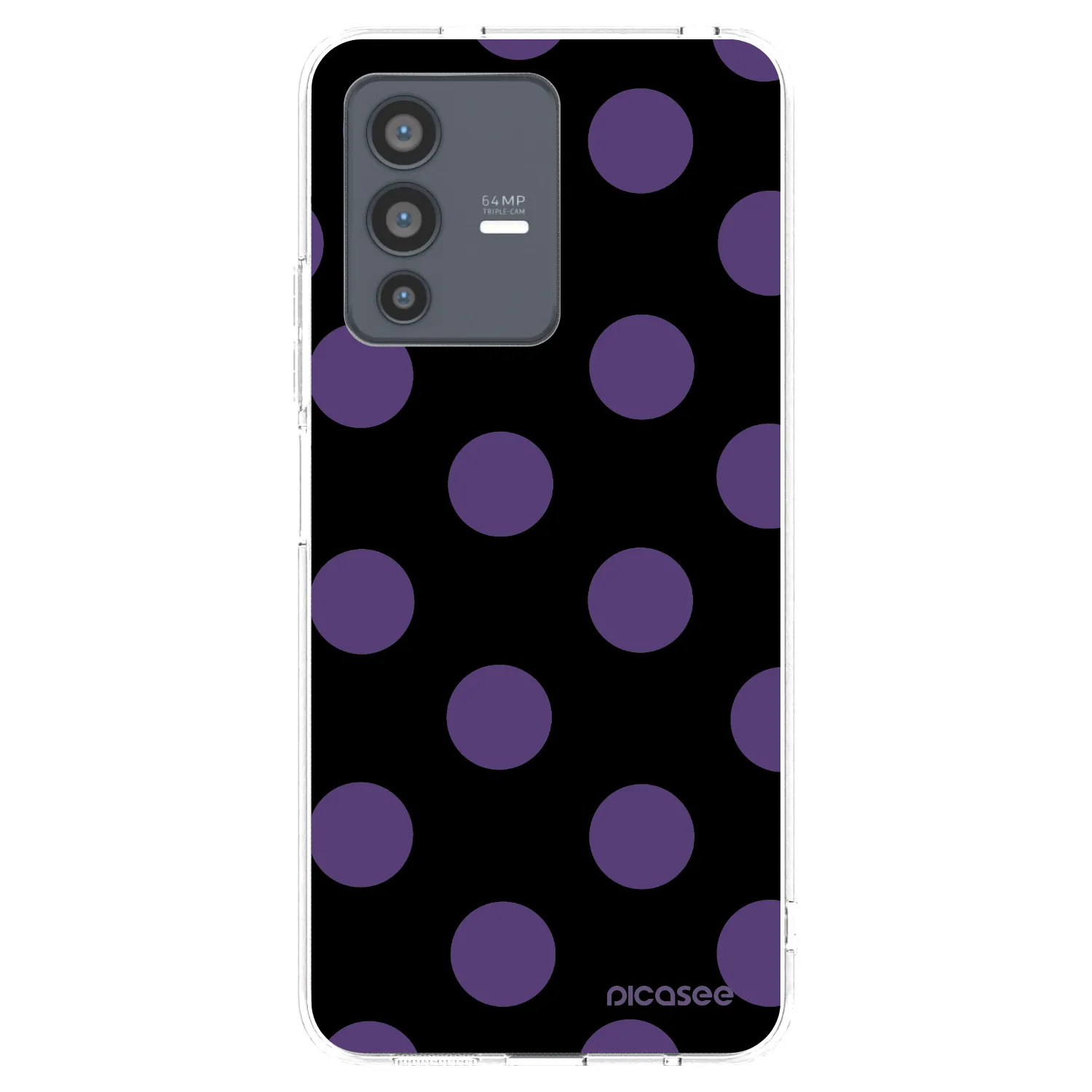 Picasee silikonski prozorni ovitek za Vivo V23 5G - Big flickers