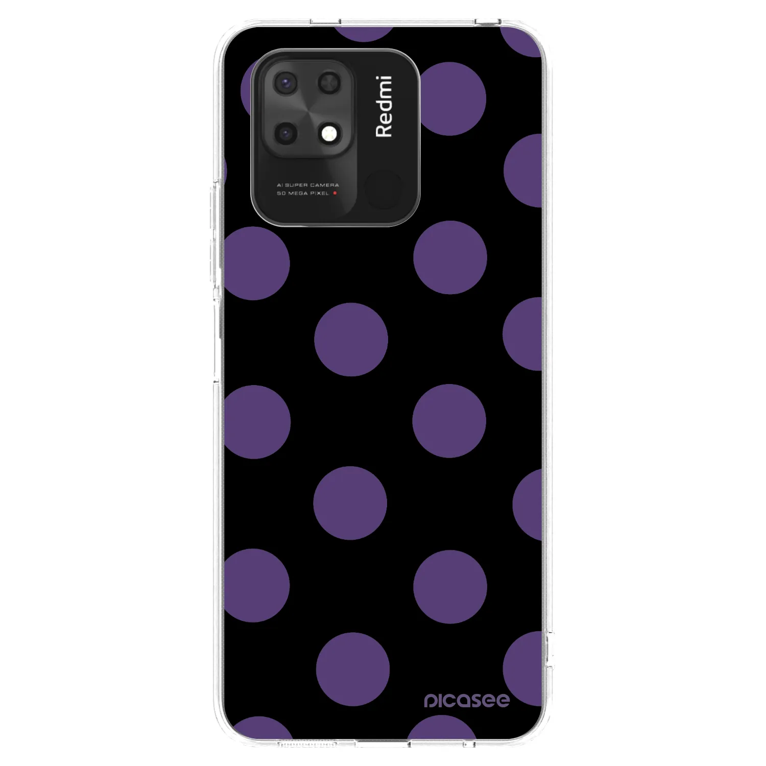 Picasee silikonski prozorni ovitek za Xiaomi Redmi 10C - Big flickers