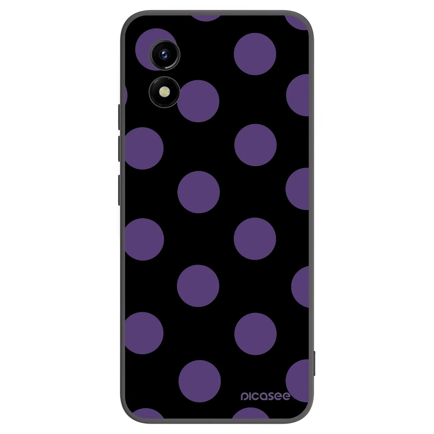 Picasee silikonski črni ovitek za Vivo Y01 - Big flickers
