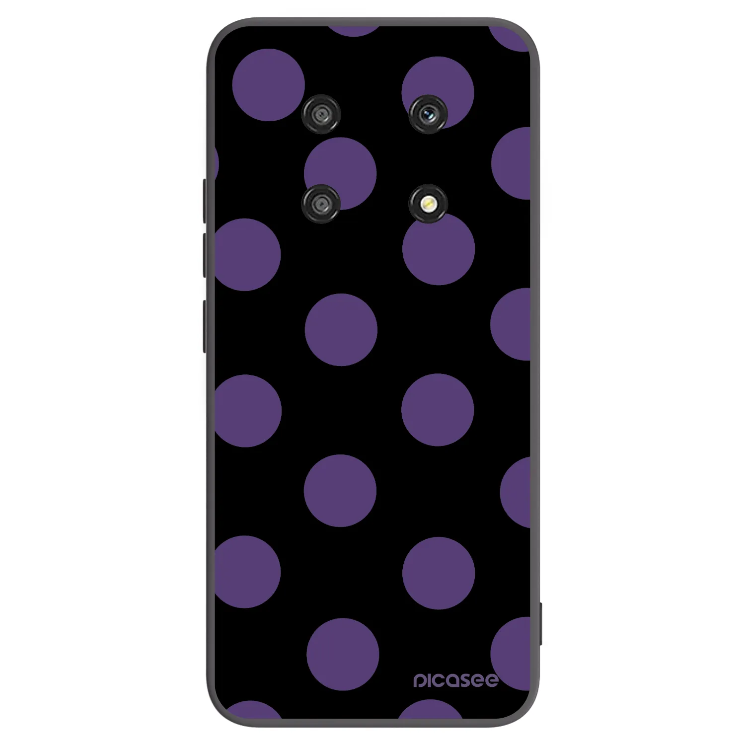 Picasee silikonski črni ovitek za Honor Magic4 Lite 5G - Big flickers