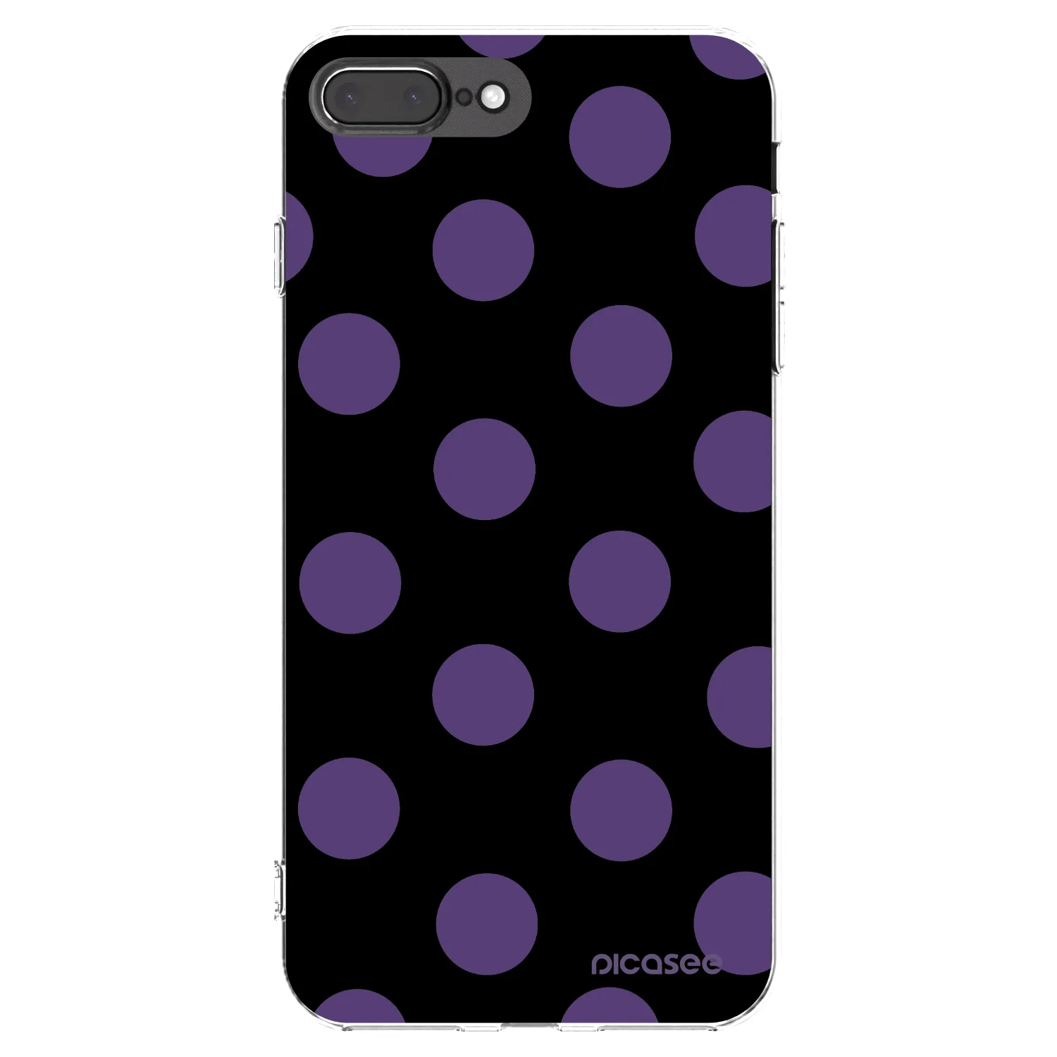 Picasee silikonski prozorni ovitek za Apple iPhone 8 Plus - Big flickers