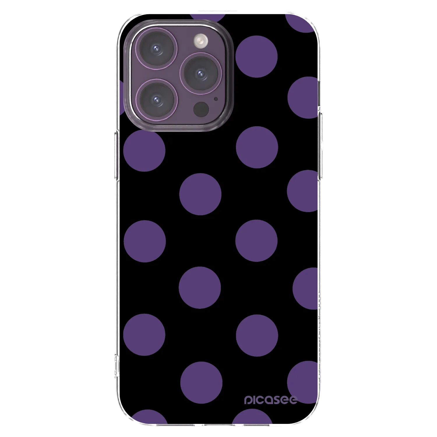 Picasee silikonski prozorni ovitek za Apple iPhone 14 Pro Max - Big flickers
