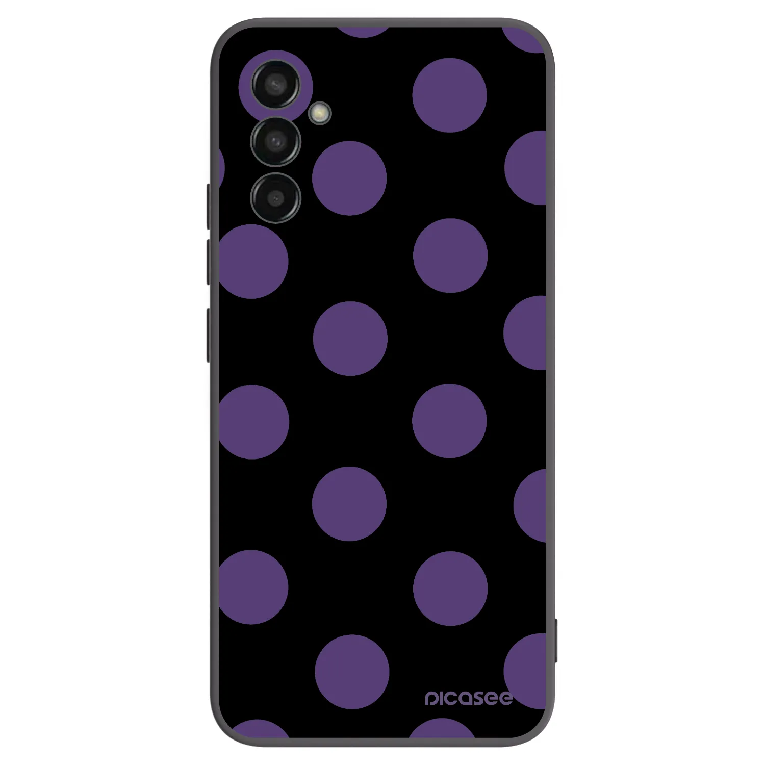 Picasee silikonski črni ovitek za Samsung Galaxy M13 M135F - Big flickers