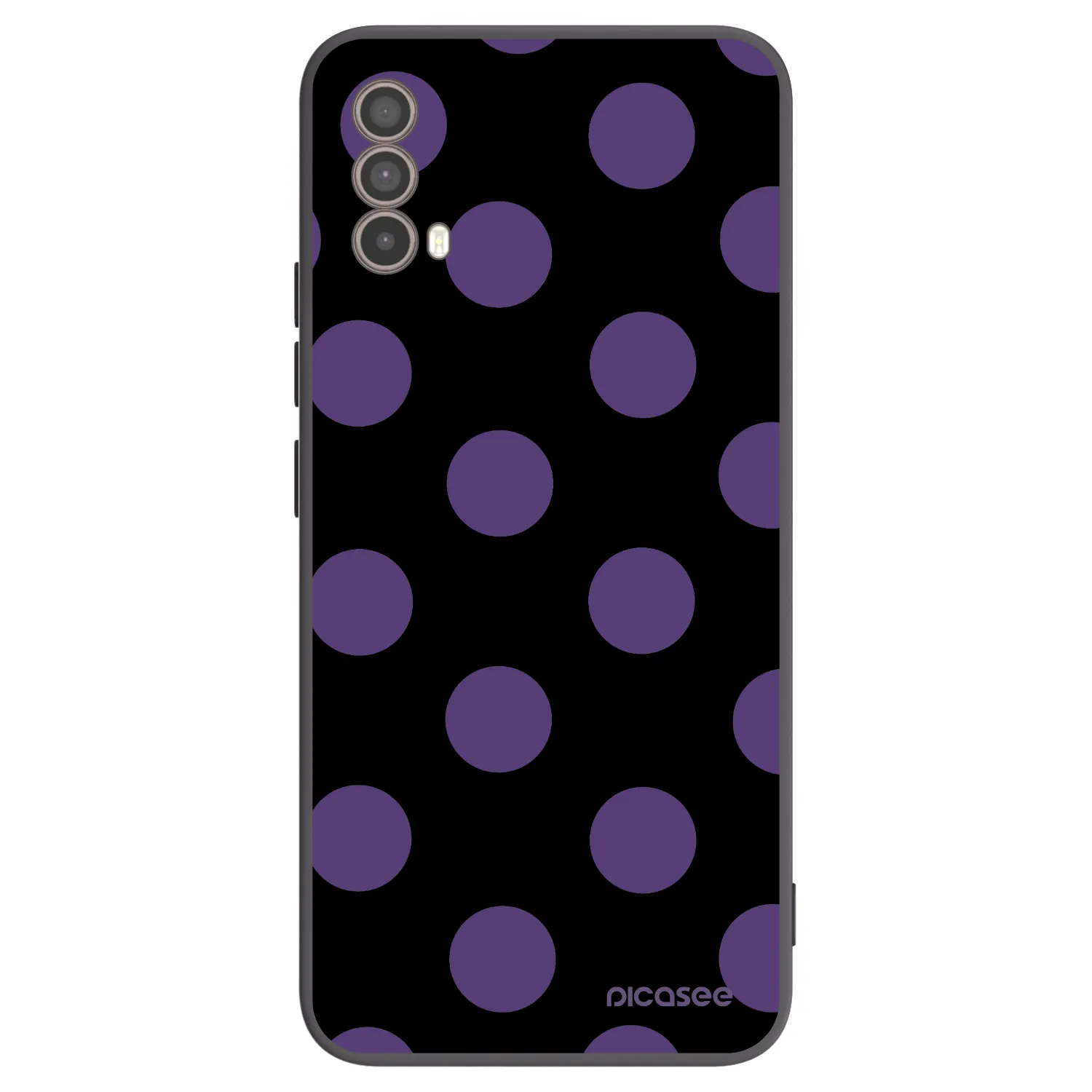 Picasee silikonski črni ovitek za Motorola Moto E40 - Big flickers