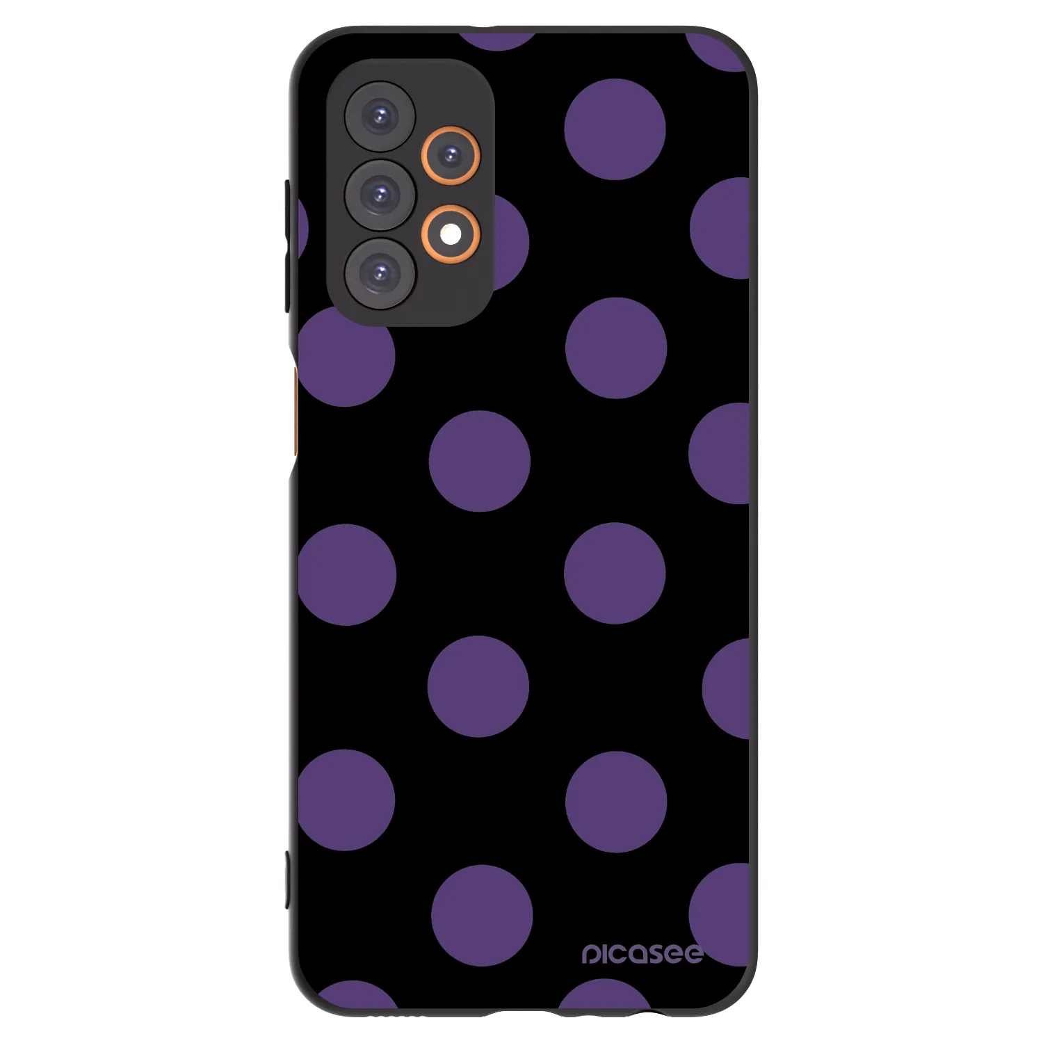 Picasee silikonski črni ovitek za Samsung Galaxy A23 A235F 4G - Big flickers