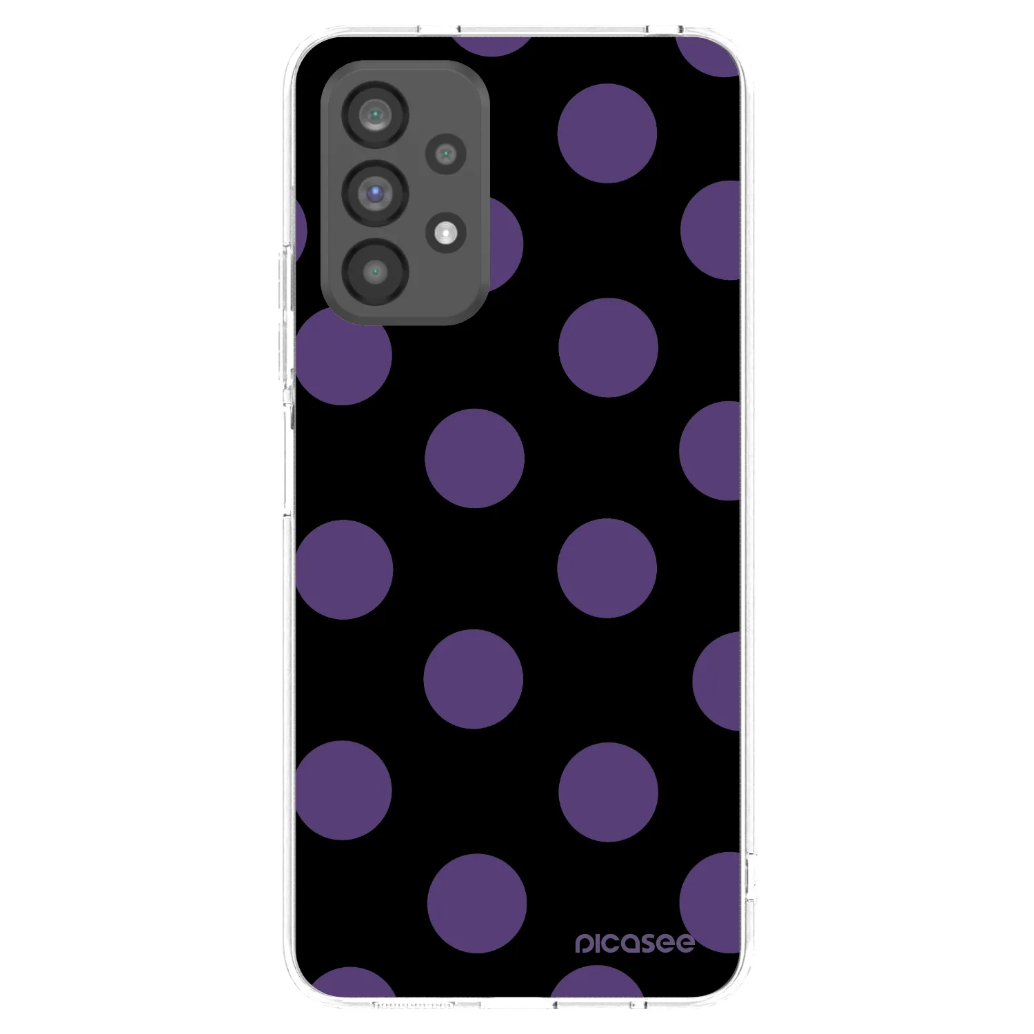 Picasee silikonski prozorni ovitek za Samsung Galaxy A73 5G - Big flickers