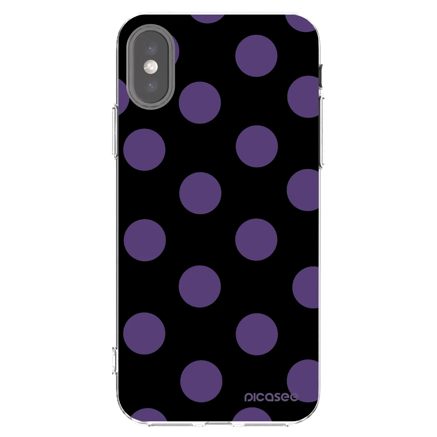 Picasee silikonski prozorni ovitek za Apple iPhone X/XS - Big flickers