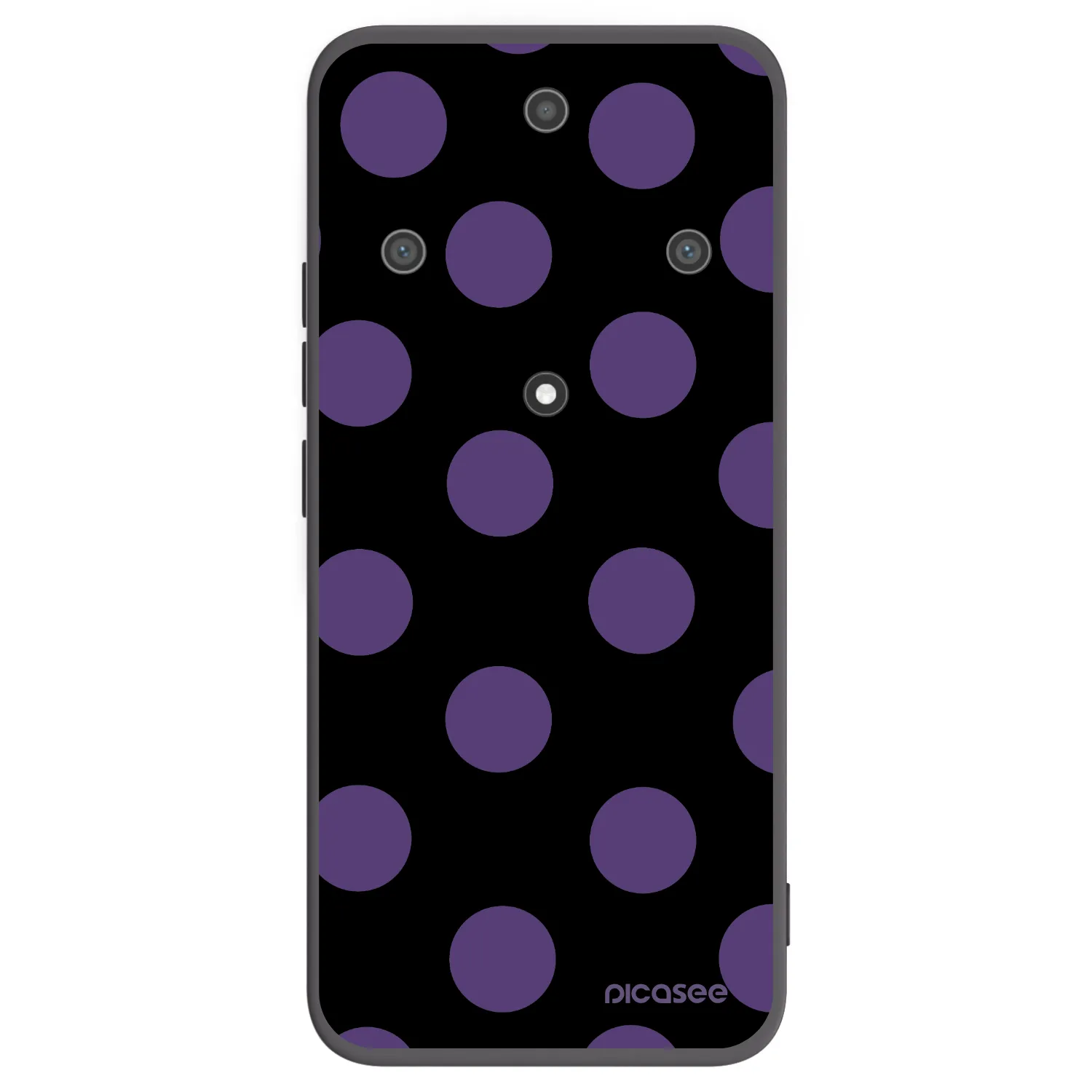 Picasee silikonski črni ovitek za Honor Magic5 Lite 5G - Big flickers