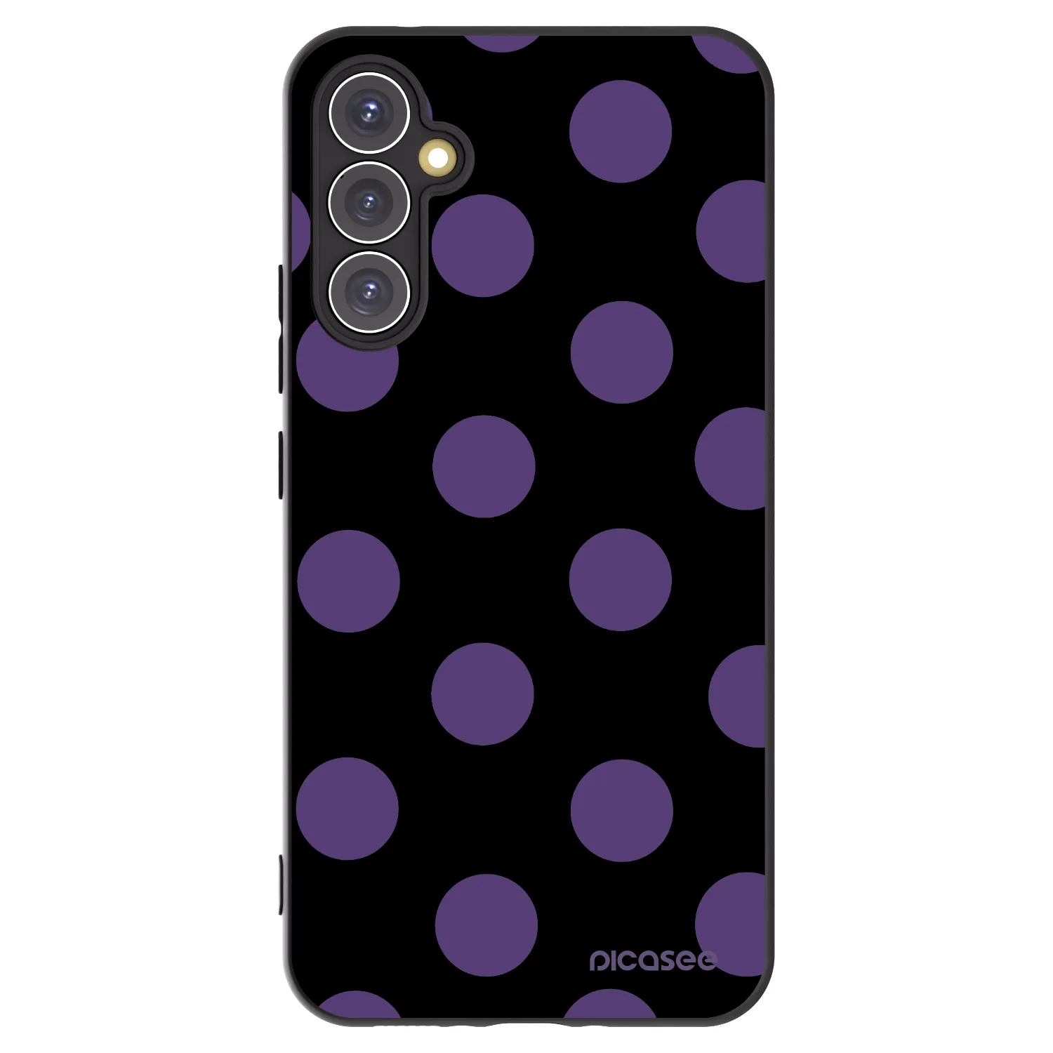 Picasee silikonski črni ovitek za Samsung Galaxy A34 5G A346B - Big flickers