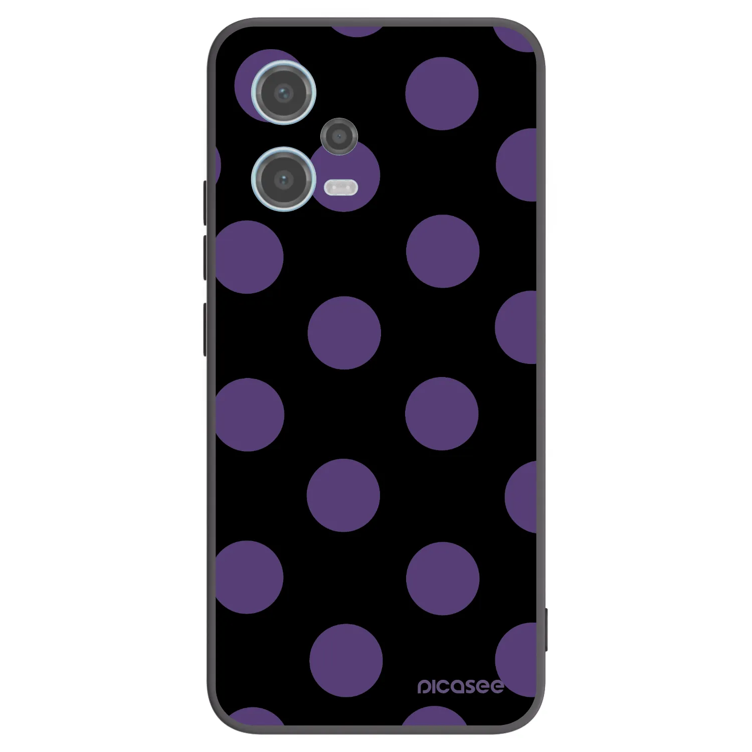 Picasee silikonski črni ovitek za Xiaomi Redmi Note 12 5G - Big flickers