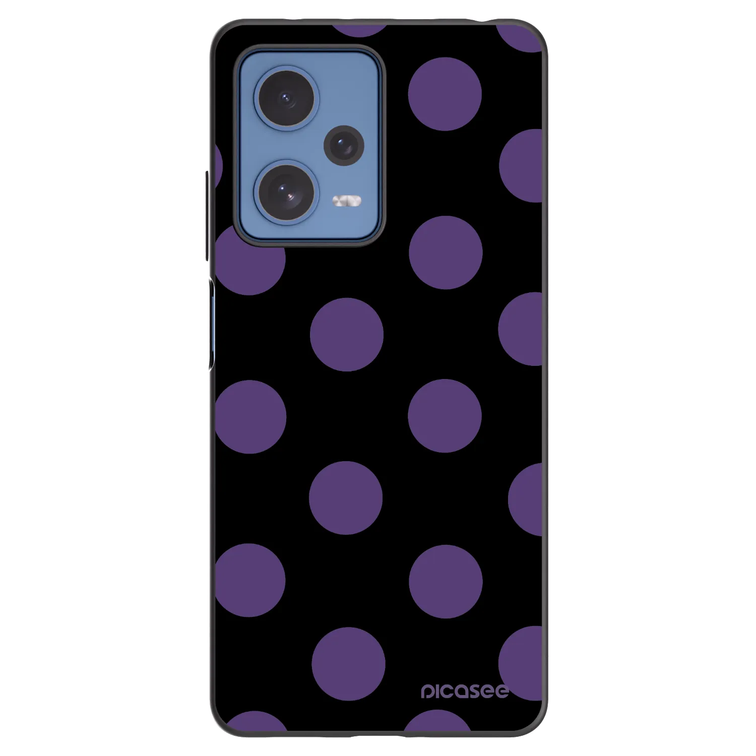 Picasee silikonski črni ovitek za Xiaomi Redmi Note 12 Pro 5G - Big flickers