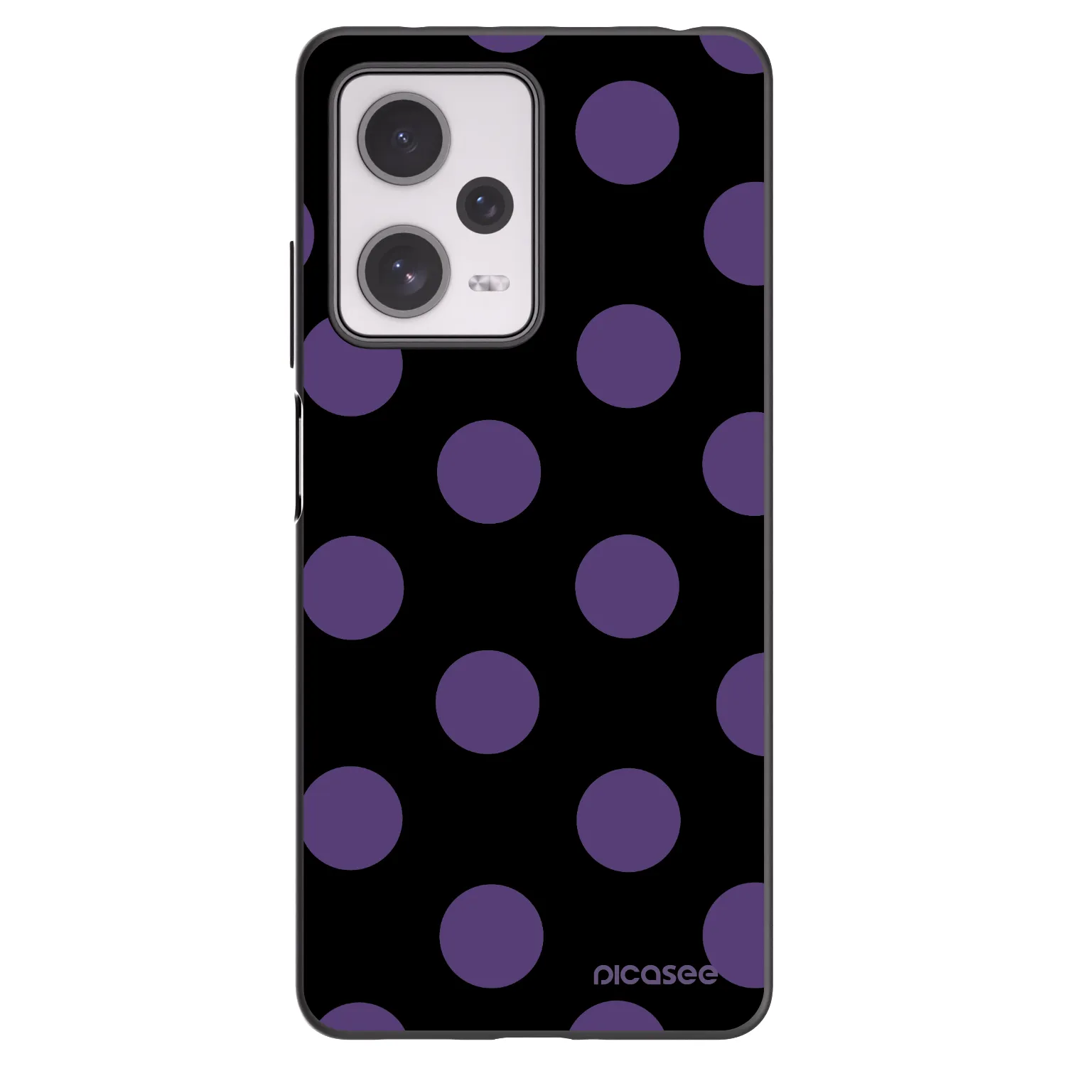 Picasee silikonski črni ovitek za Xiaomi Redmi Note 12 Pro+ 5G - Big flickers